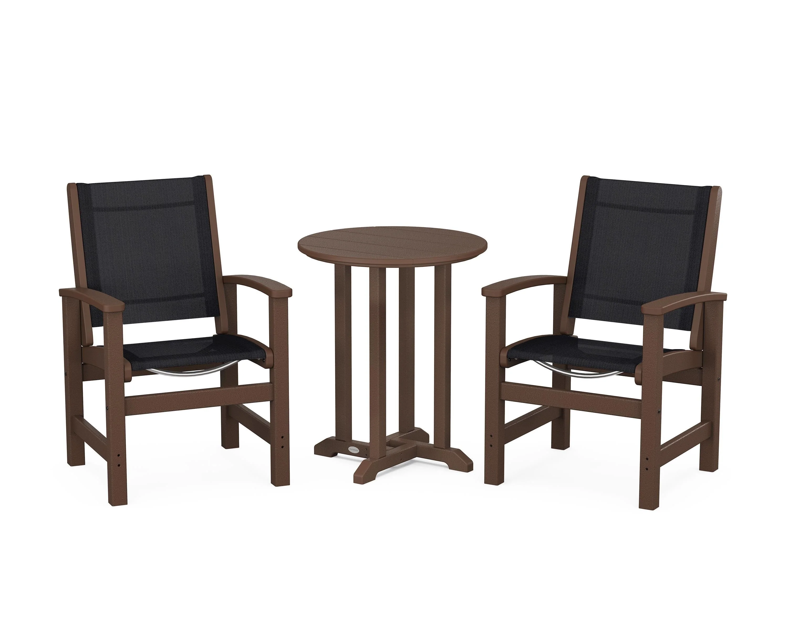 Coastal 3-Piece Round Bistro Dining Set - Image 63