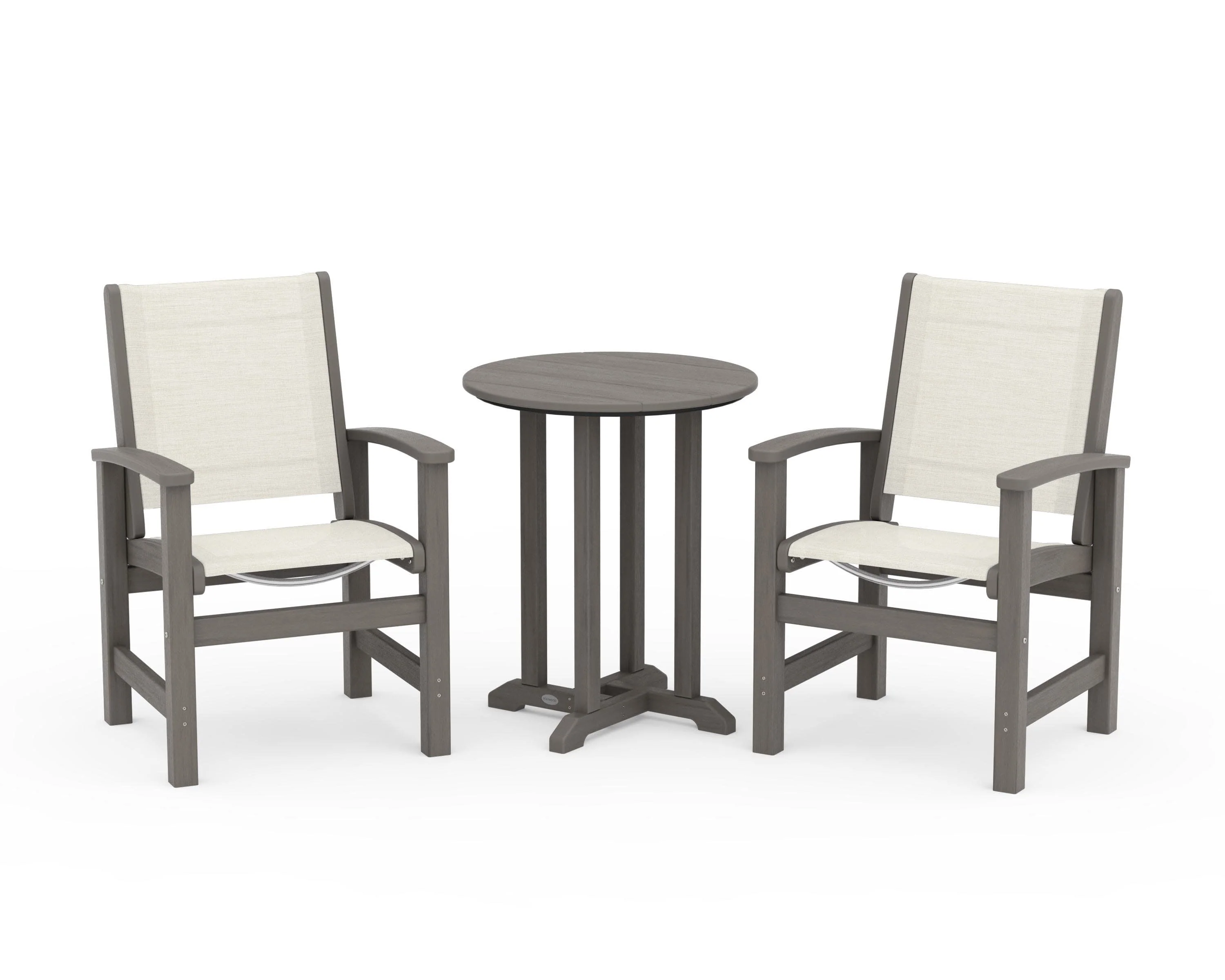 Coastal 3-Piece Round Bistro Dining Set - Image 90