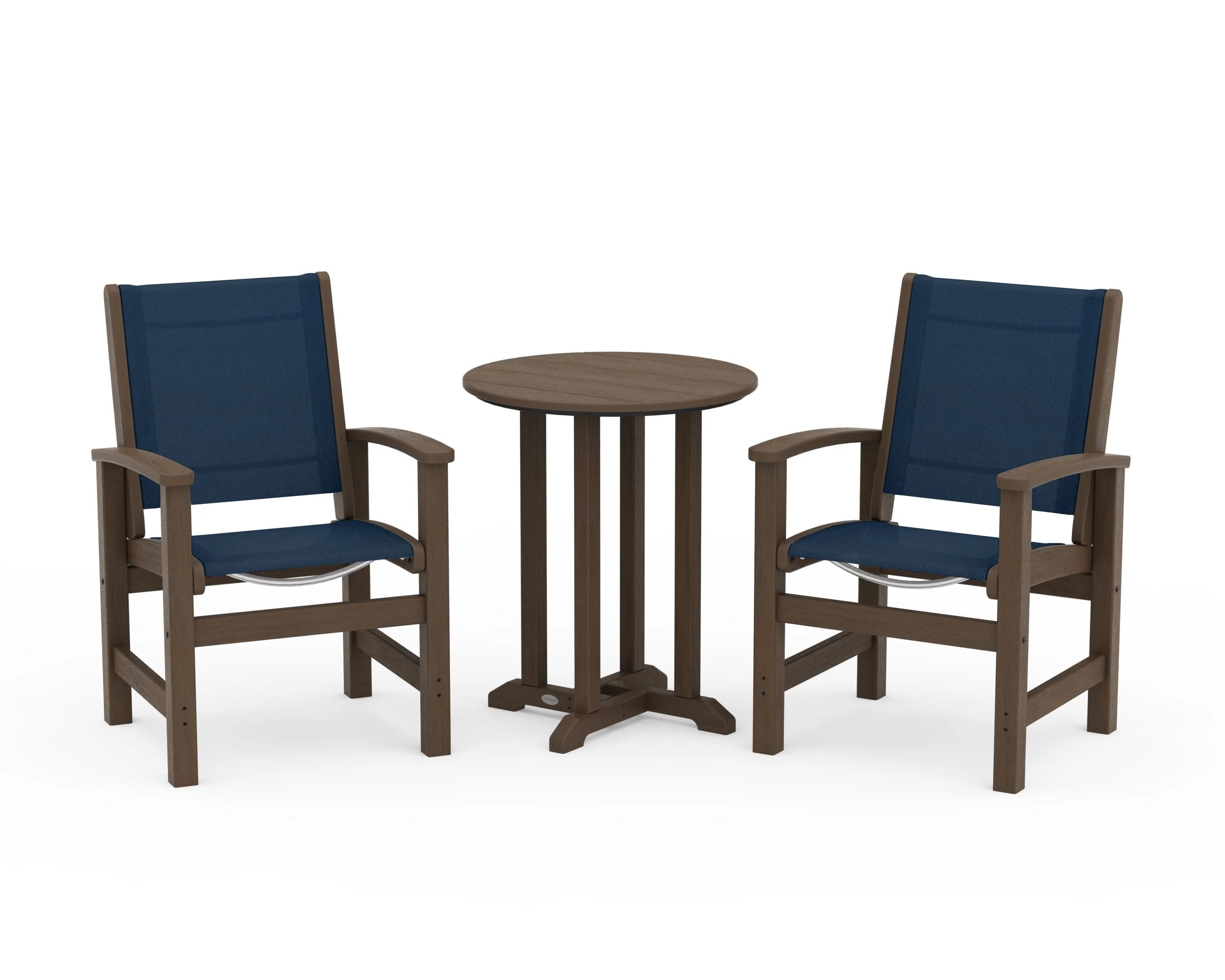 Coastal 3-Piece Round Bistro Dining Set - Image 93