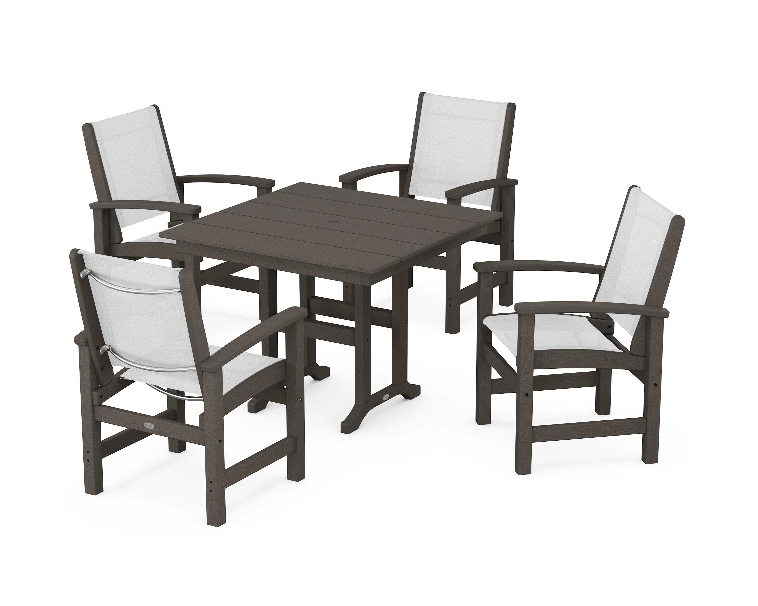Coastal 5-Piece Farmhouse Dining Set - Image 104