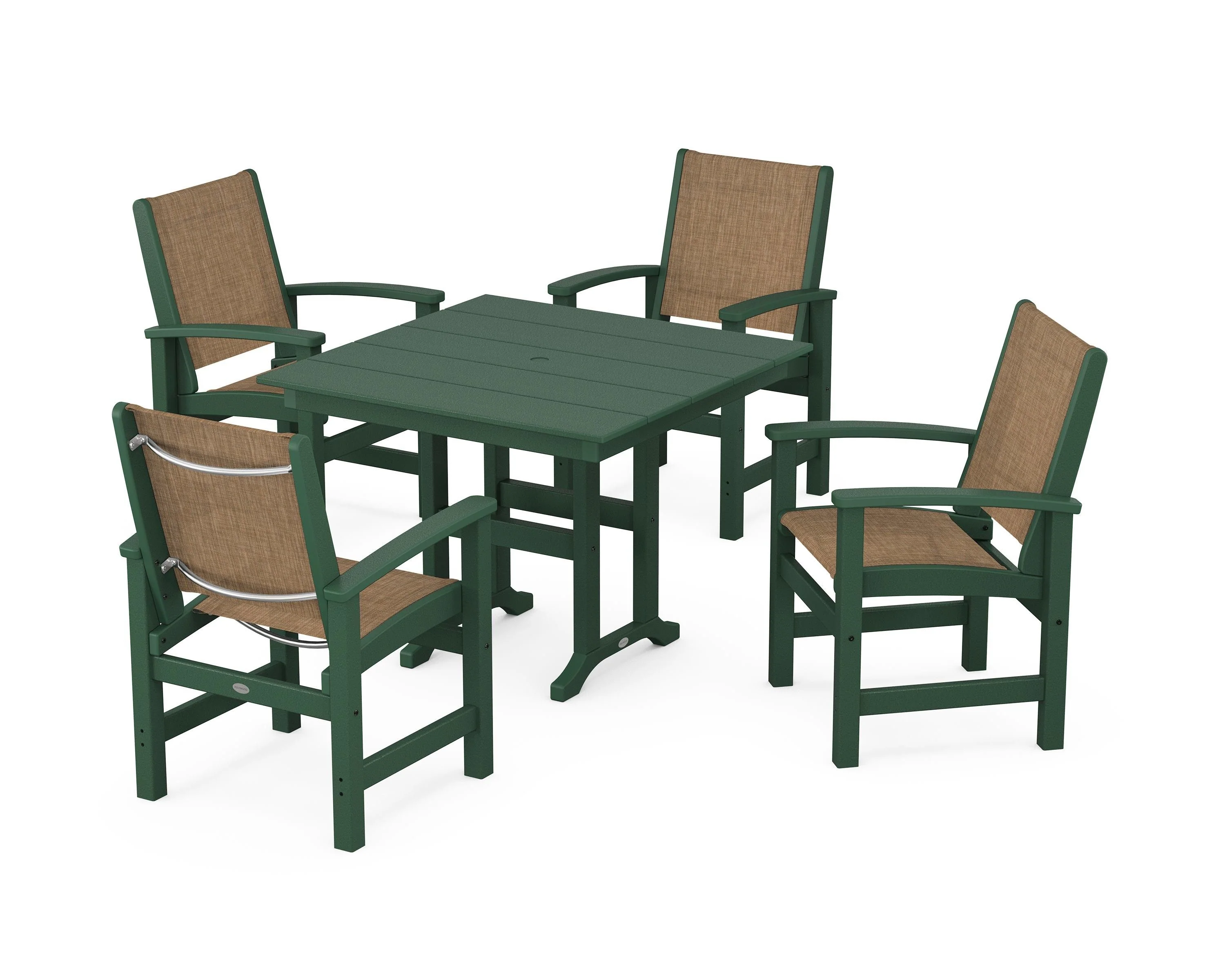 Coastal 5-Piece Farmhouse Dining Set - Image 107