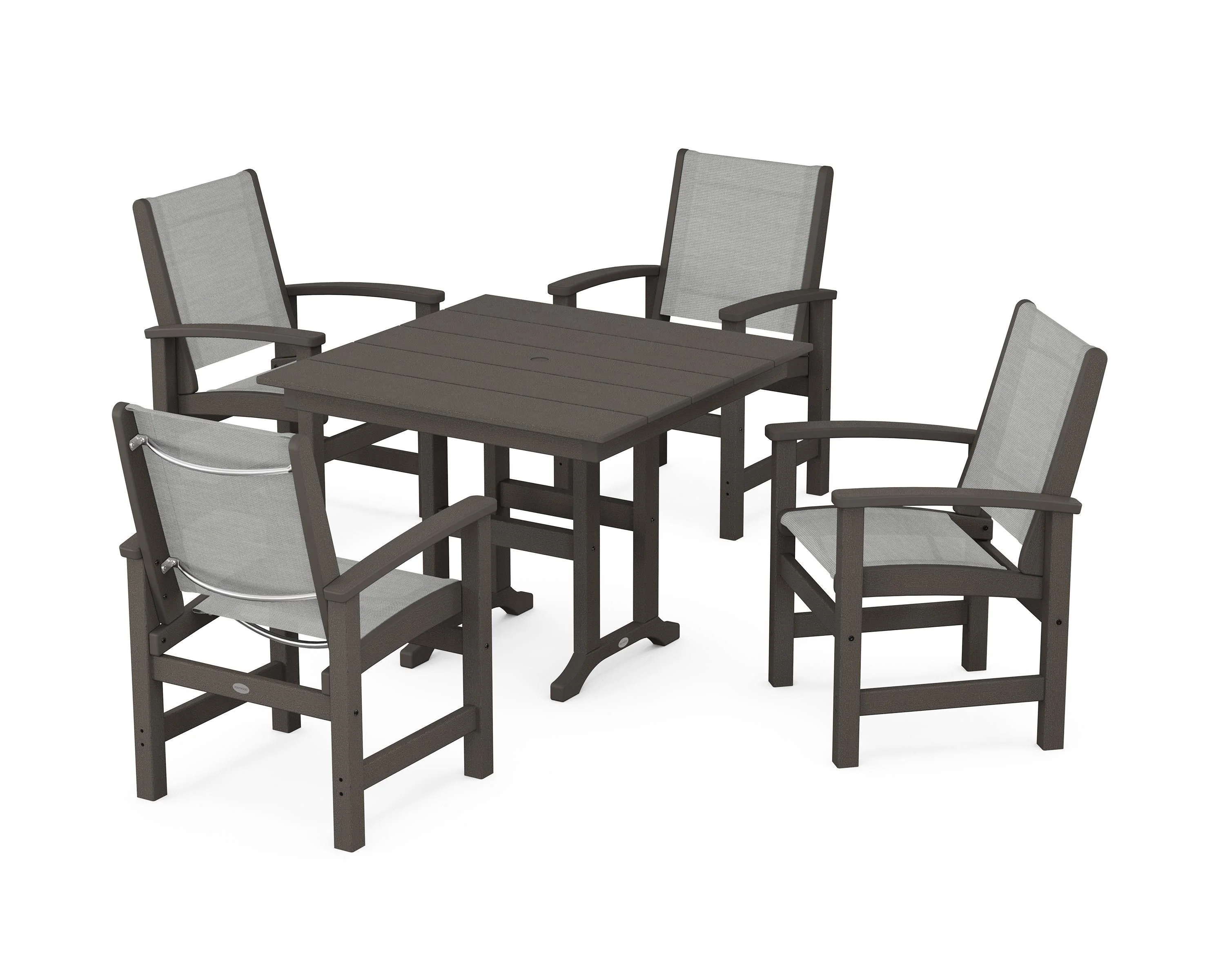 Coastal 5-Piece Farmhouse Dining Set - Image 109