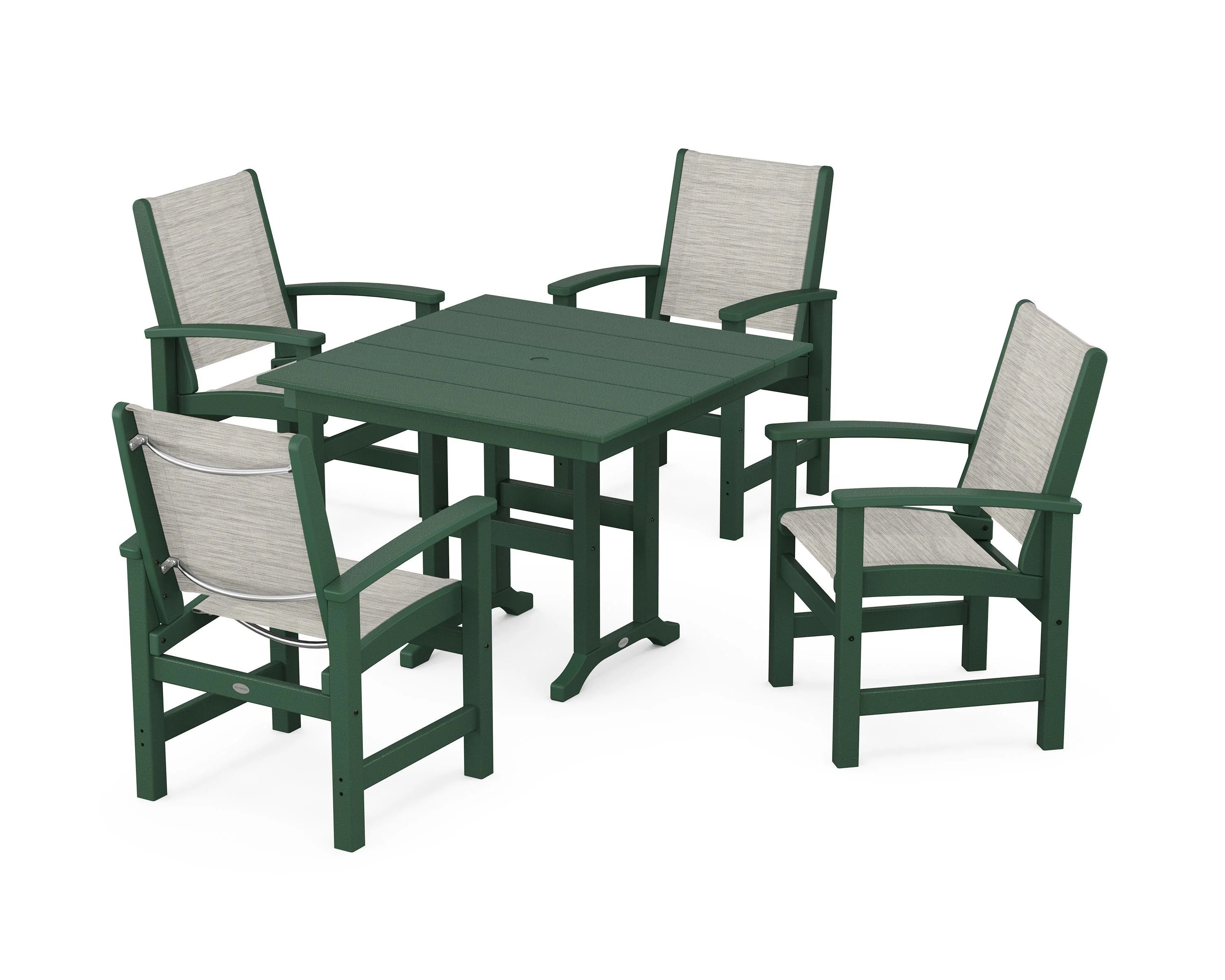 Coastal 5-Piece Farmhouse Dining Set - Image 111
