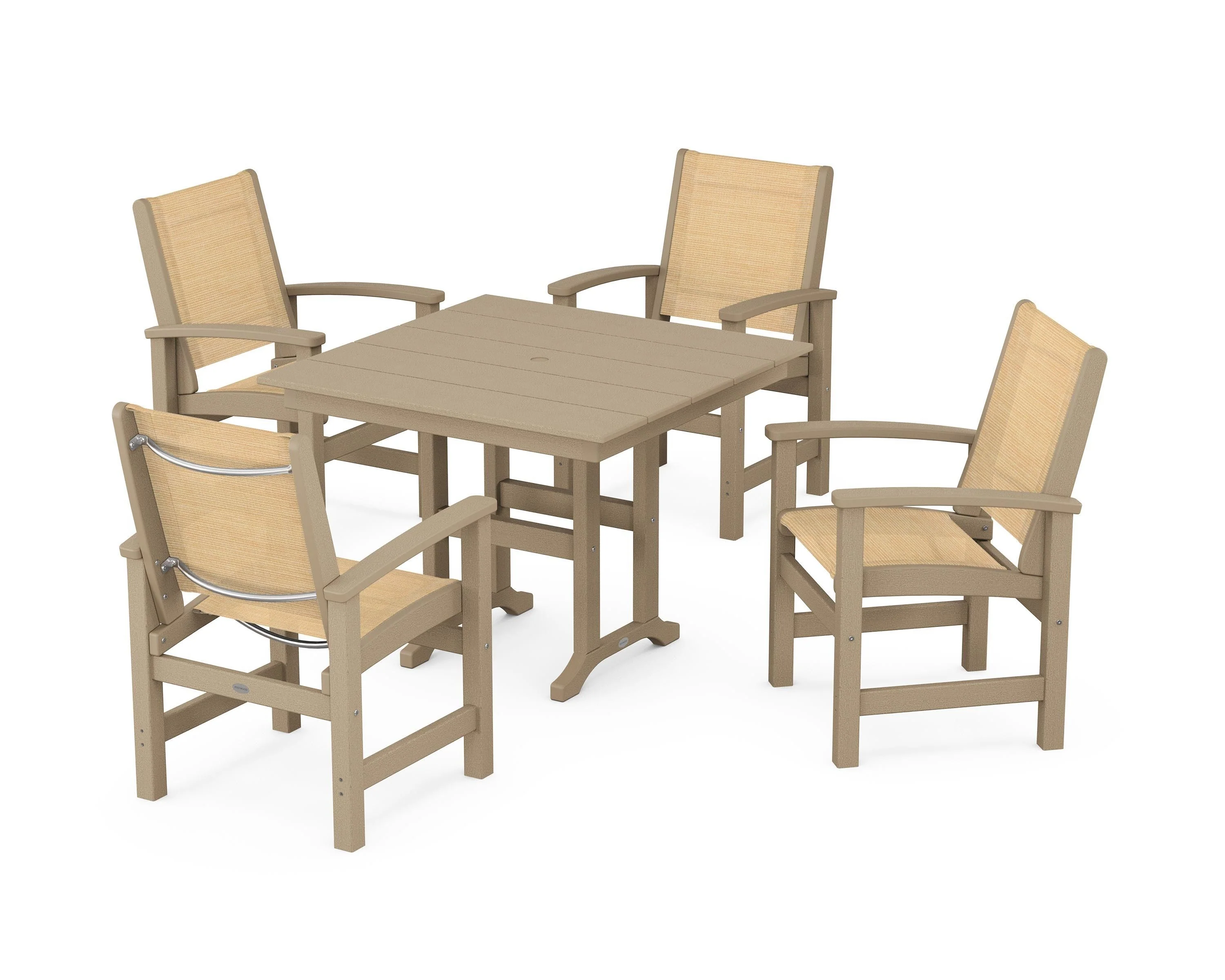 Coastal 5-Piece Farmhouse Dining Set - Image 114