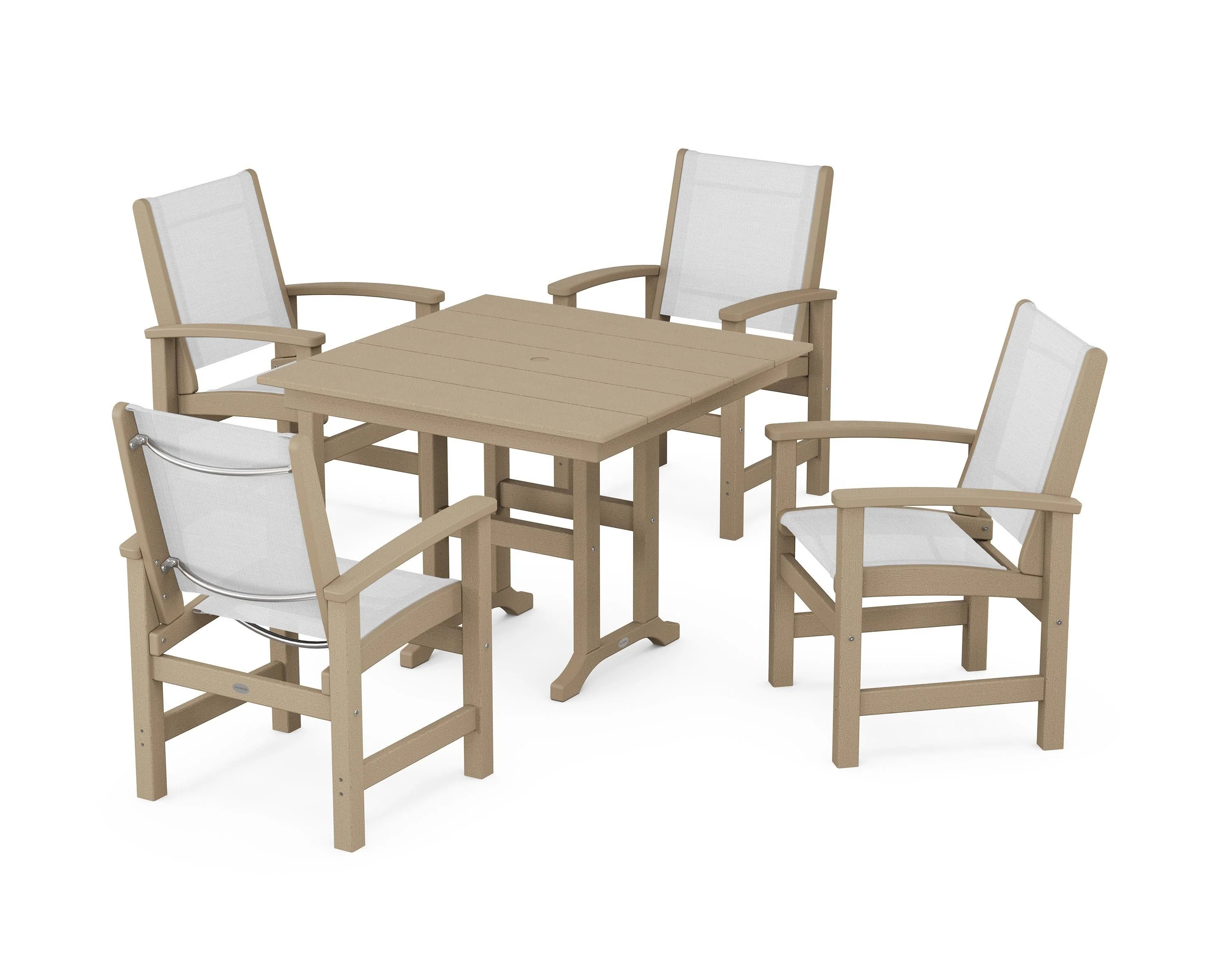 Coastal 5-Piece Farmhouse Dining Set - Image 116