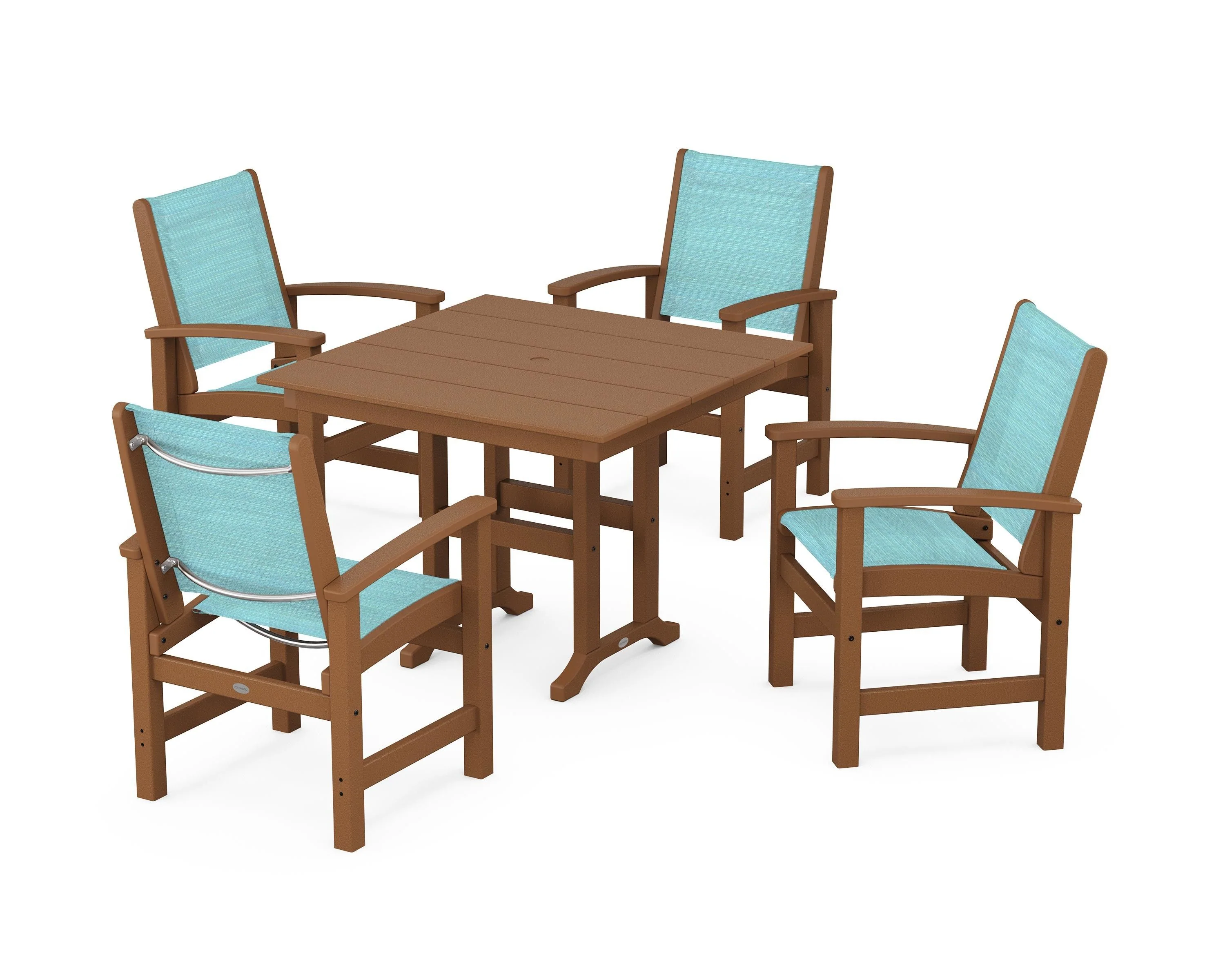 Coastal 5-Piece Farmhouse Dining Set - Image 117