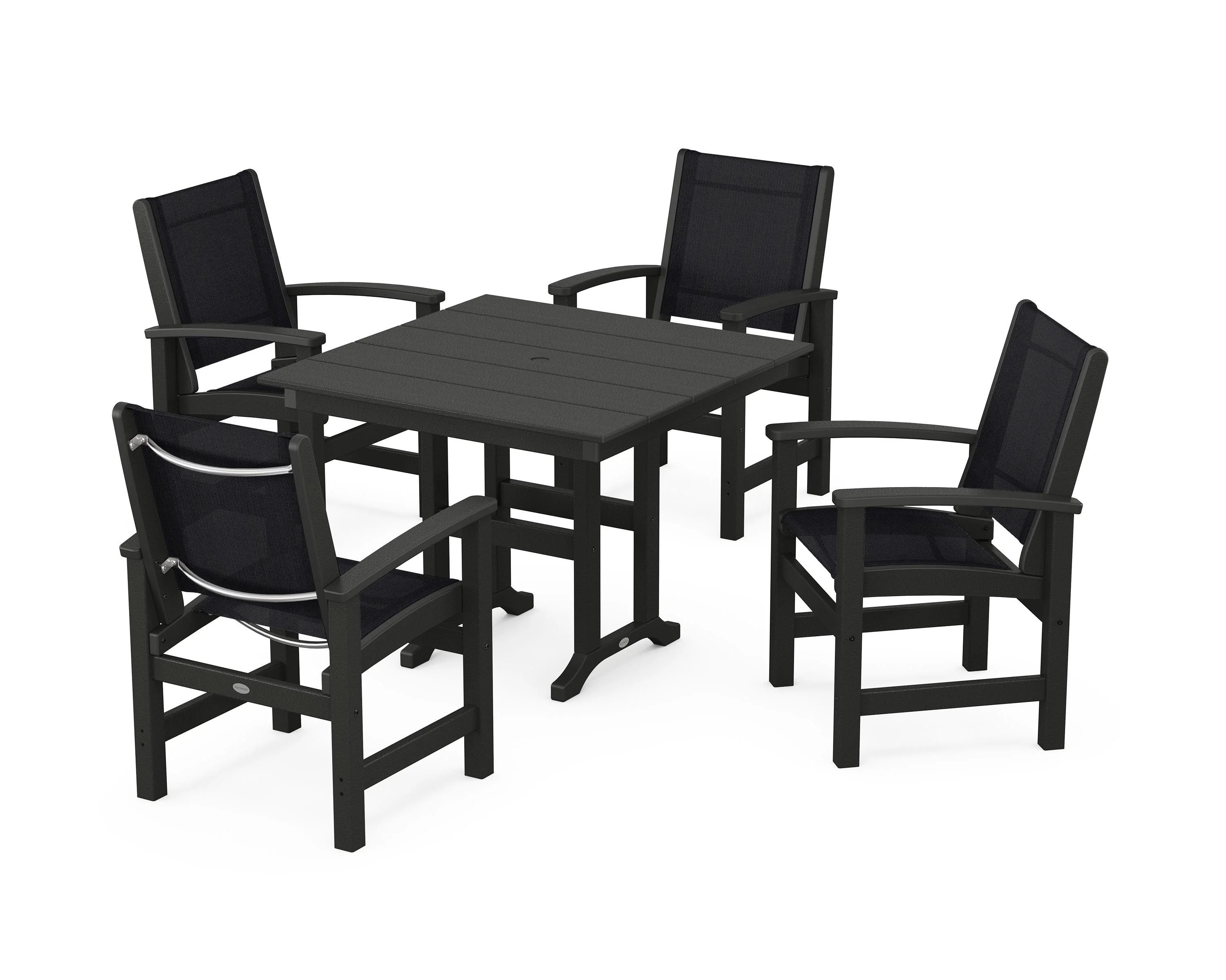 Coastal 5-Piece Farmhouse Dining Set - Image 12