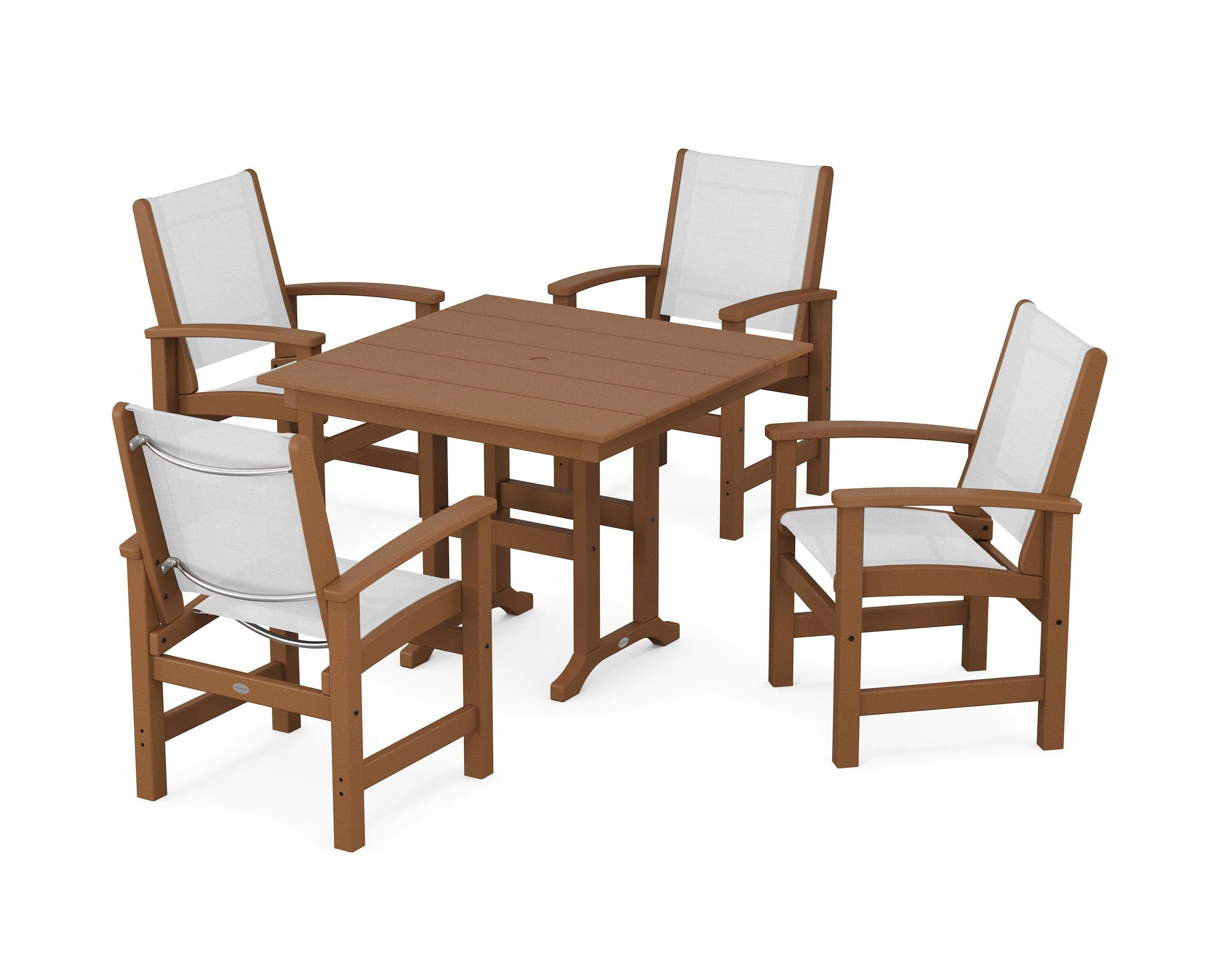 Coastal 5-Piece Farmhouse Dining Set - Image 13