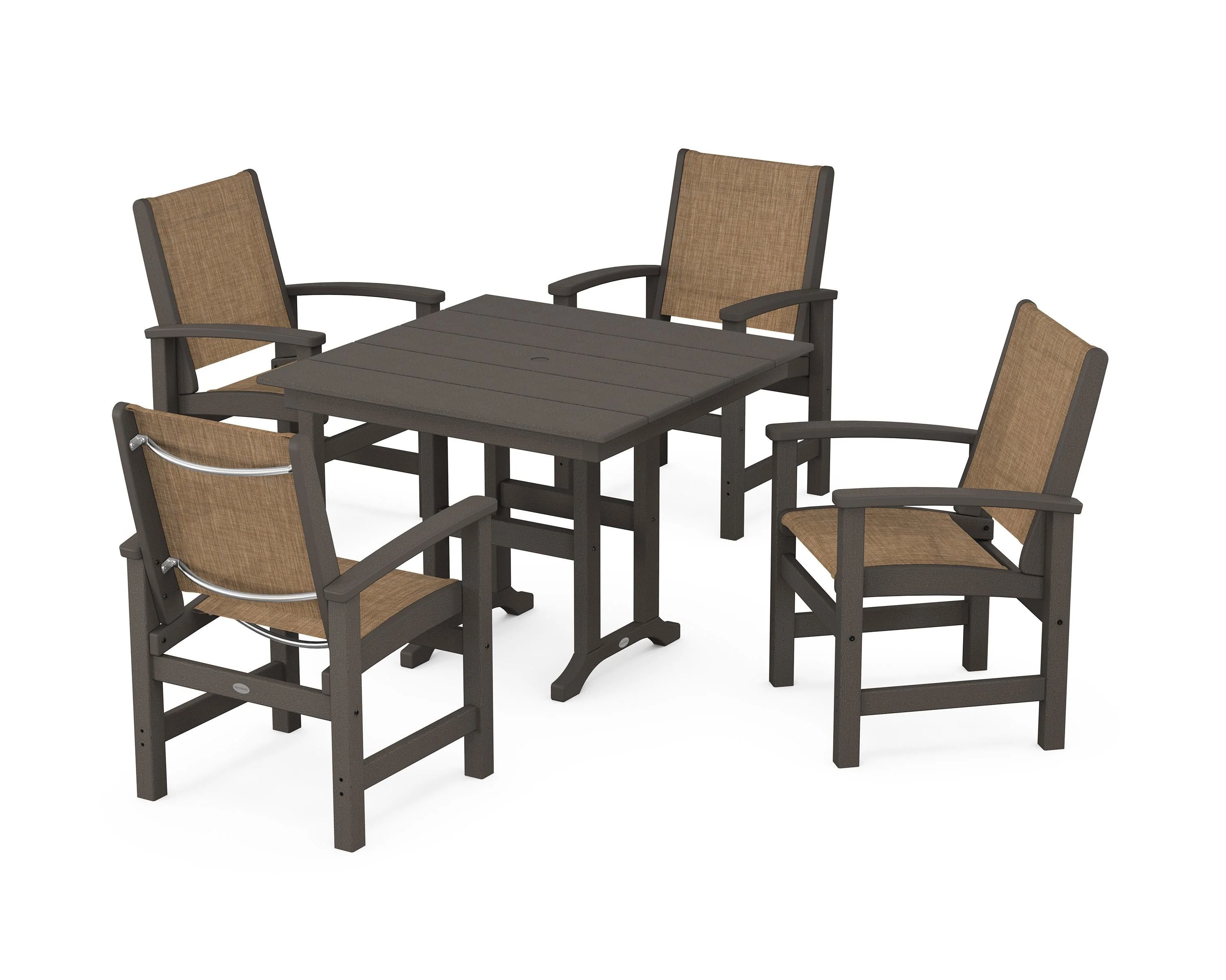 Coastal 5-Piece Farmhouse Dining Set - Image 22
