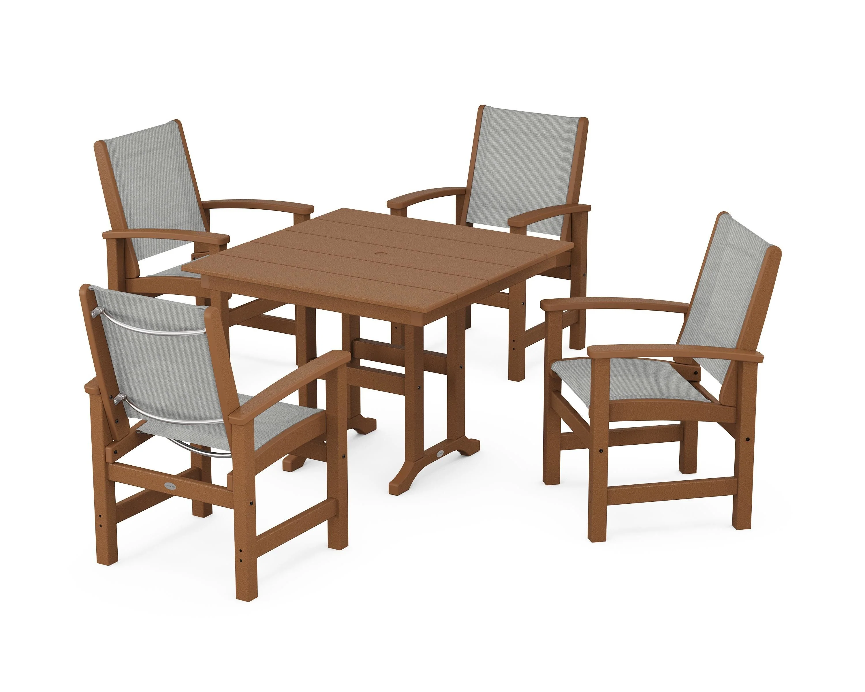 Coastal 5-Piece Farmhouse Dining Set - Image 26