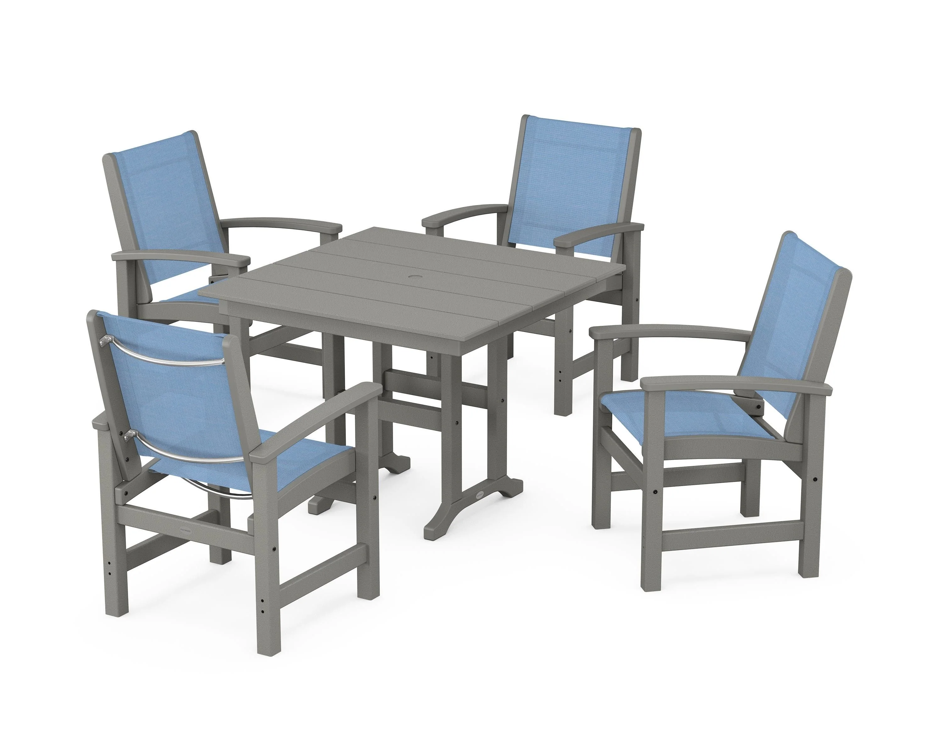 Coastal 5-Piece Farmhouse Dining Set - Image 27