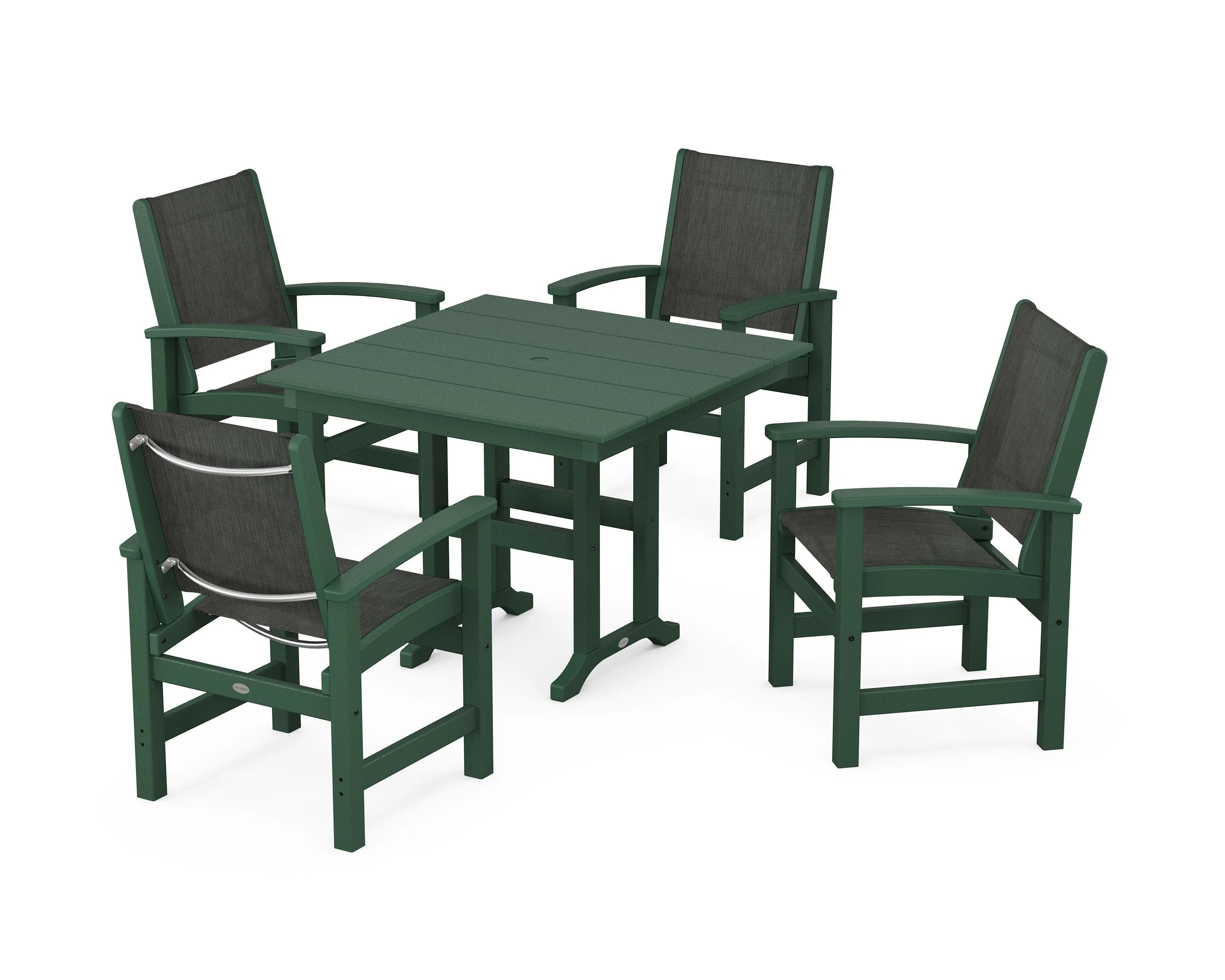 Coastal 5-Piece Farmhouse Dining Set - Image 39