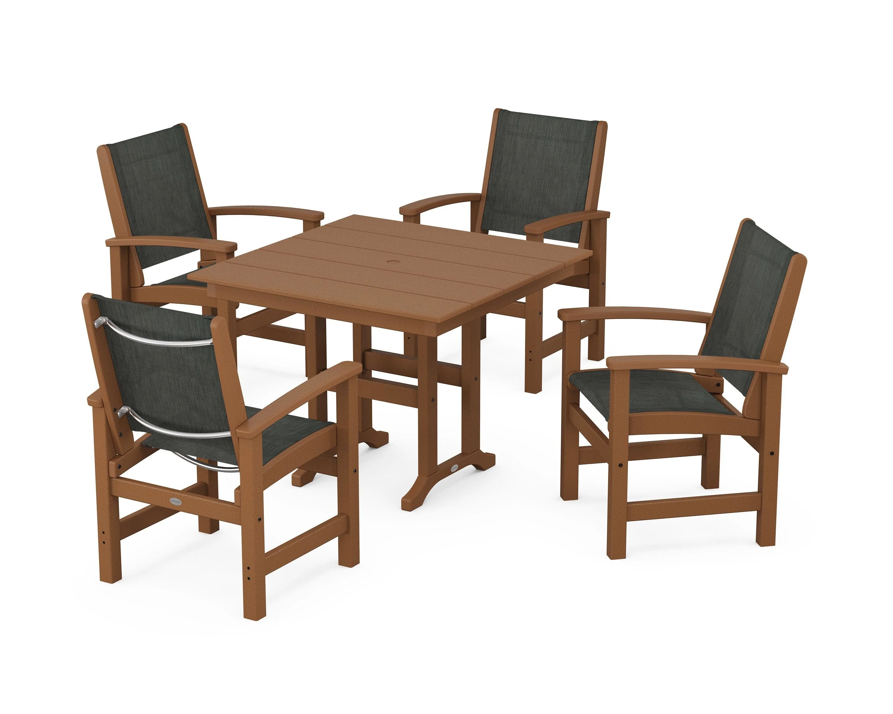Coastal 5-Piece Farmhouse Dining Set - Image 56