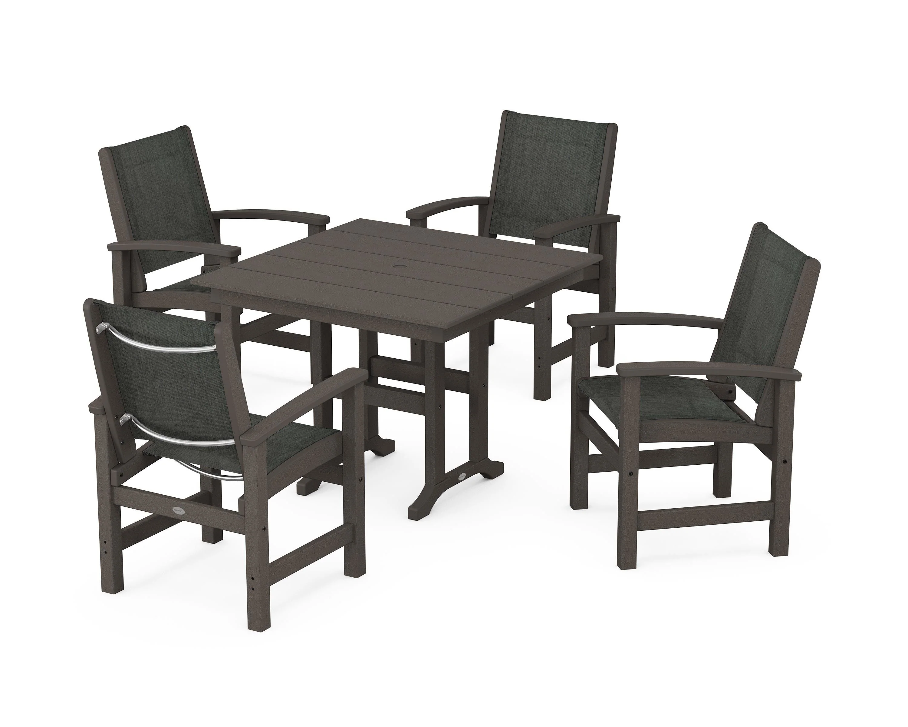 Coastal 5-Piece Farmhouse Dining Set - Image 65