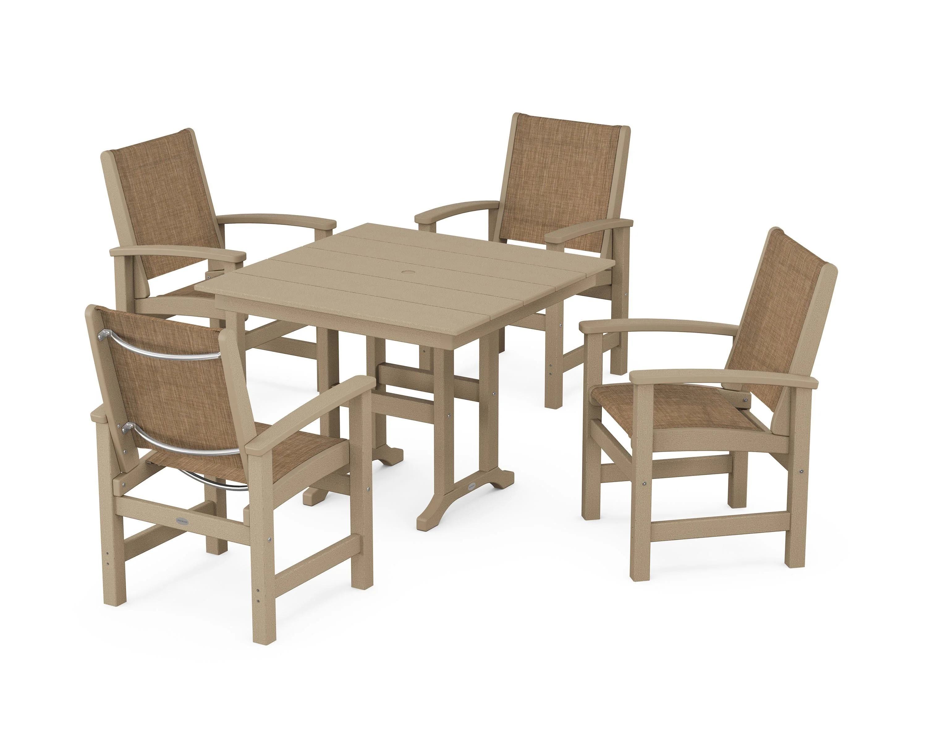 Coastal 5-Piece Farmhouse Dining Set - Image 69