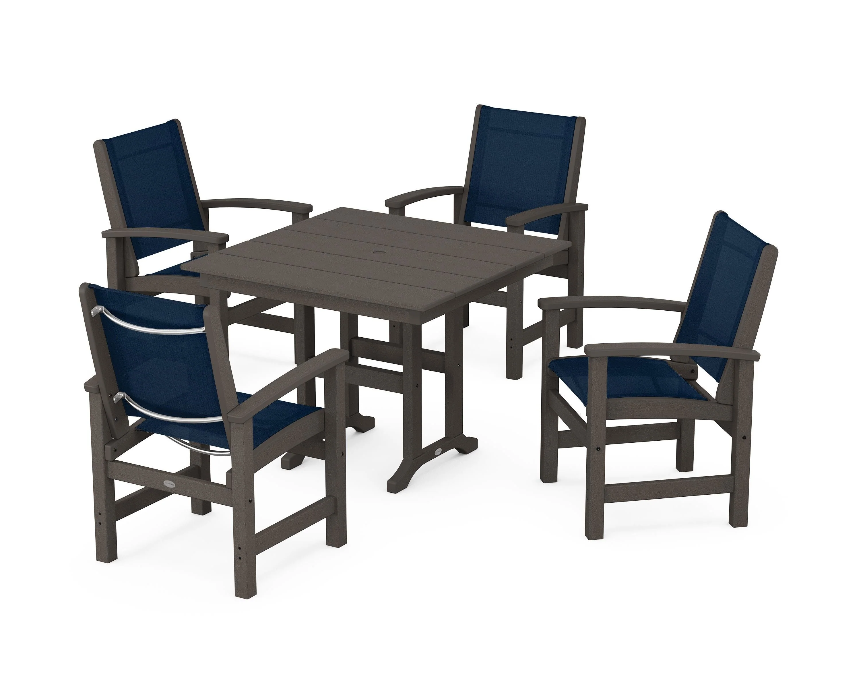 Coastal 5-Piece Farmhouse Dining Set - Image 74