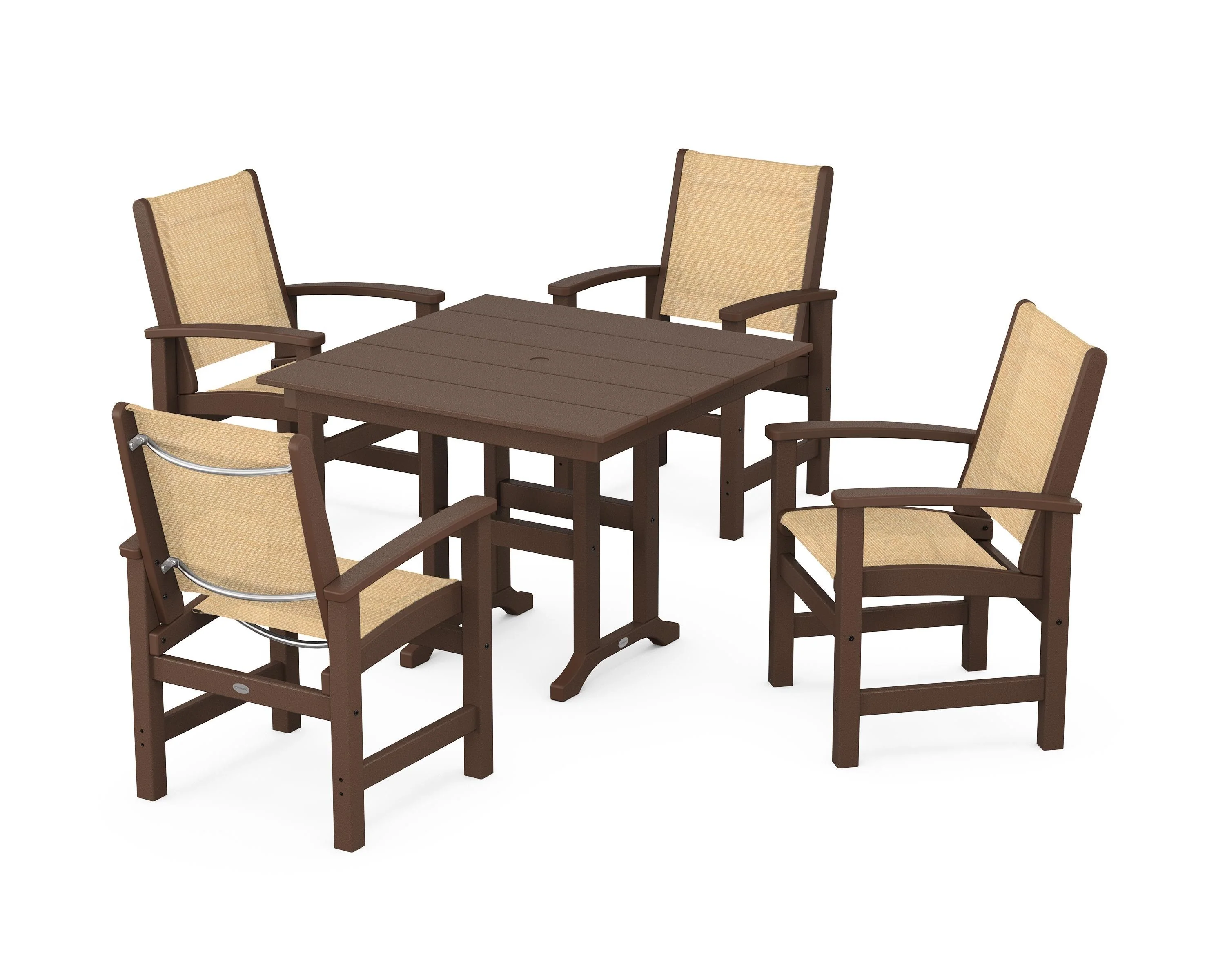 Coastal 5-Piece Farmhouse Dining Set - Image 78