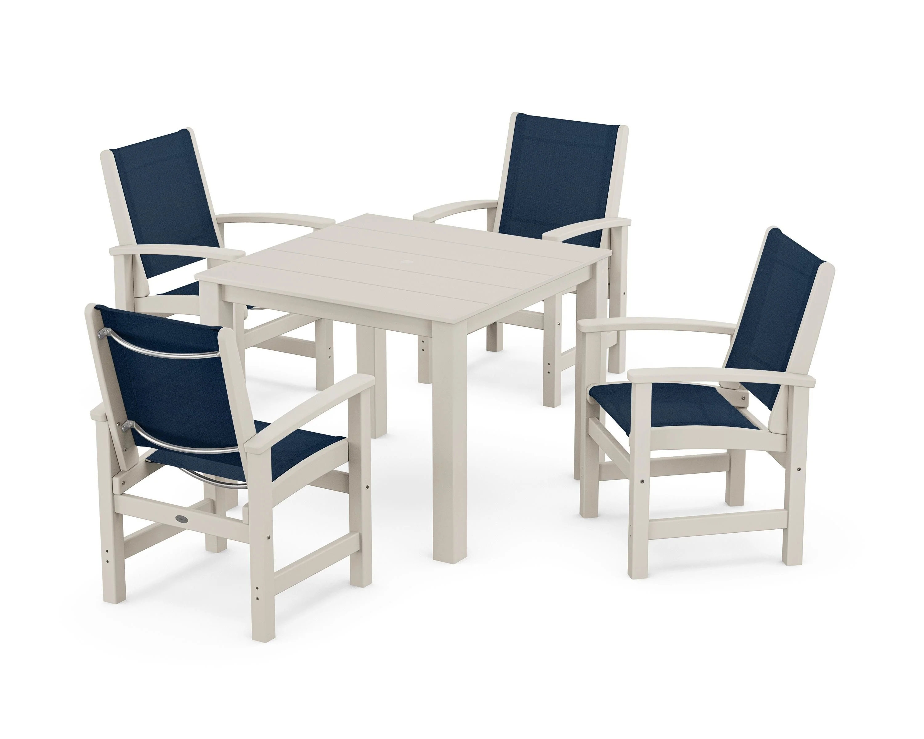 Coastal 5-Piece Parsons Dining Set - Image 43