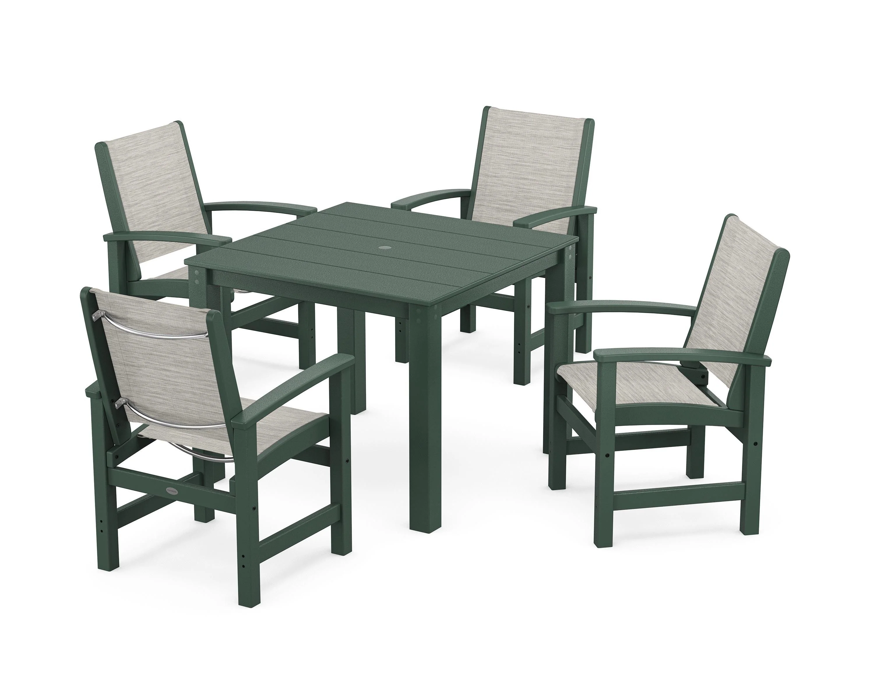 Coastal 5-Piece Parsons Dining Set - Image 44