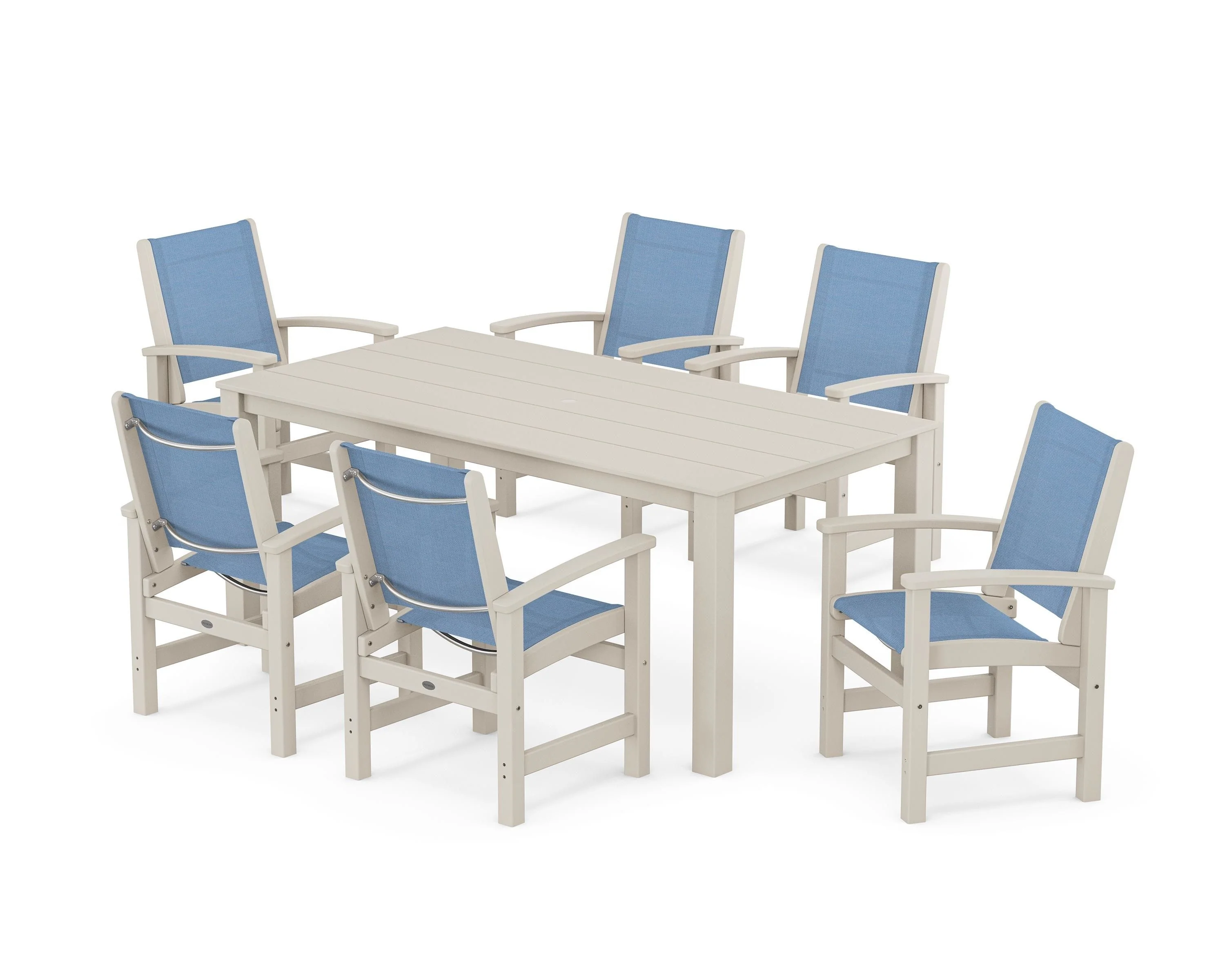 Coastal 7-Piece Parsons Dining Set - Image 11