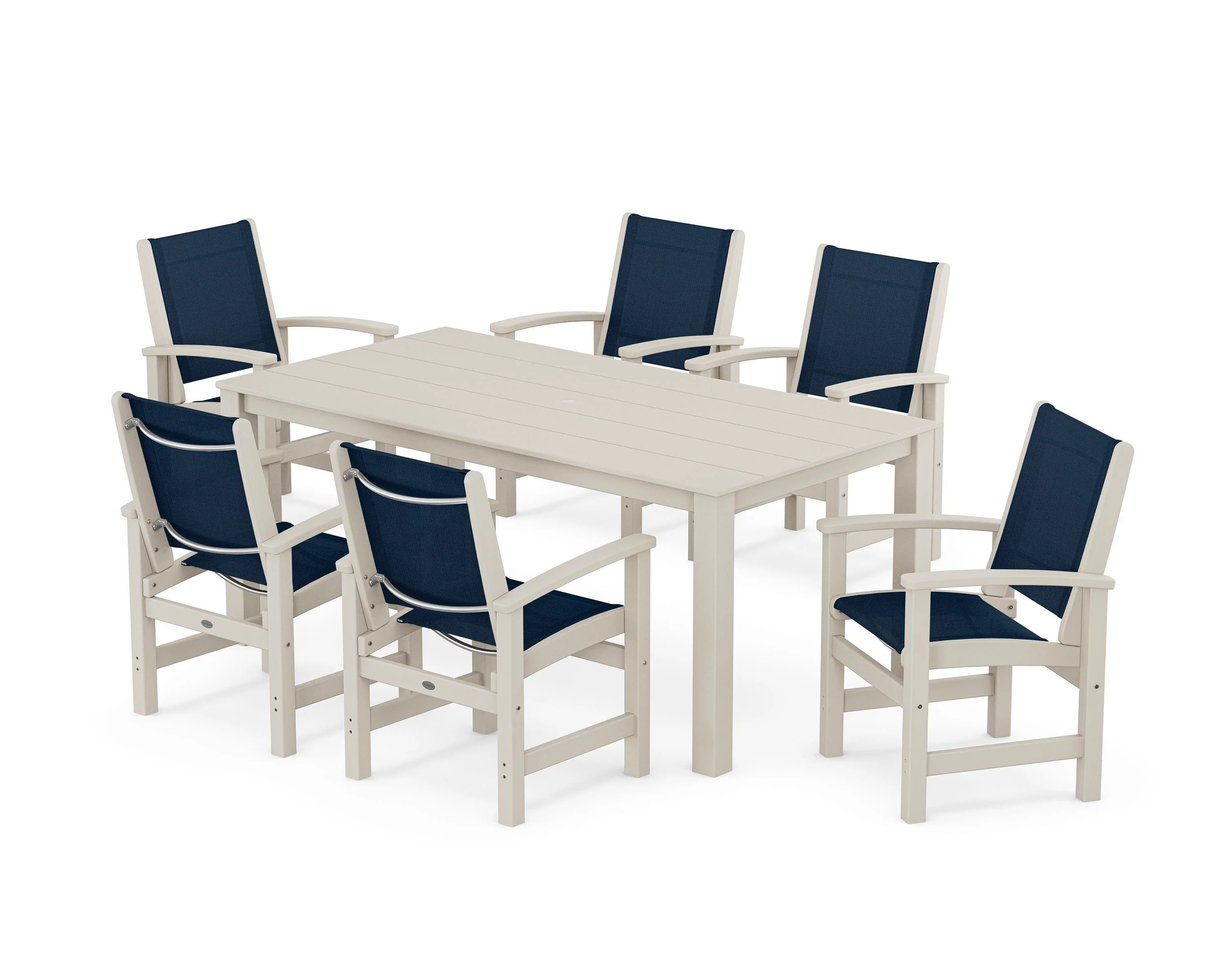 Coastal 7-Piece Parsons Dining Set - Image 19