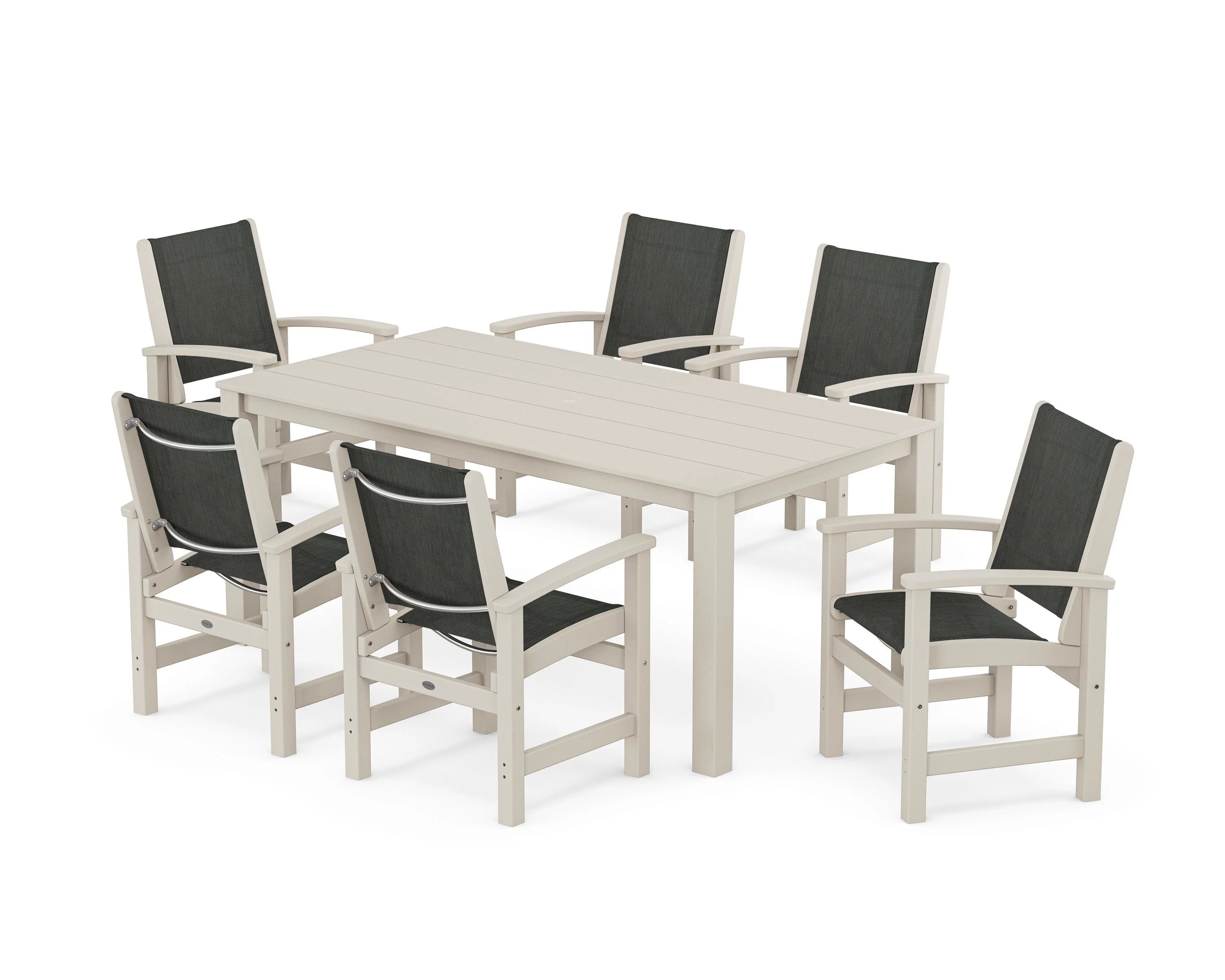 Coastal 7-Piece Parsons Dining Set - Image 22