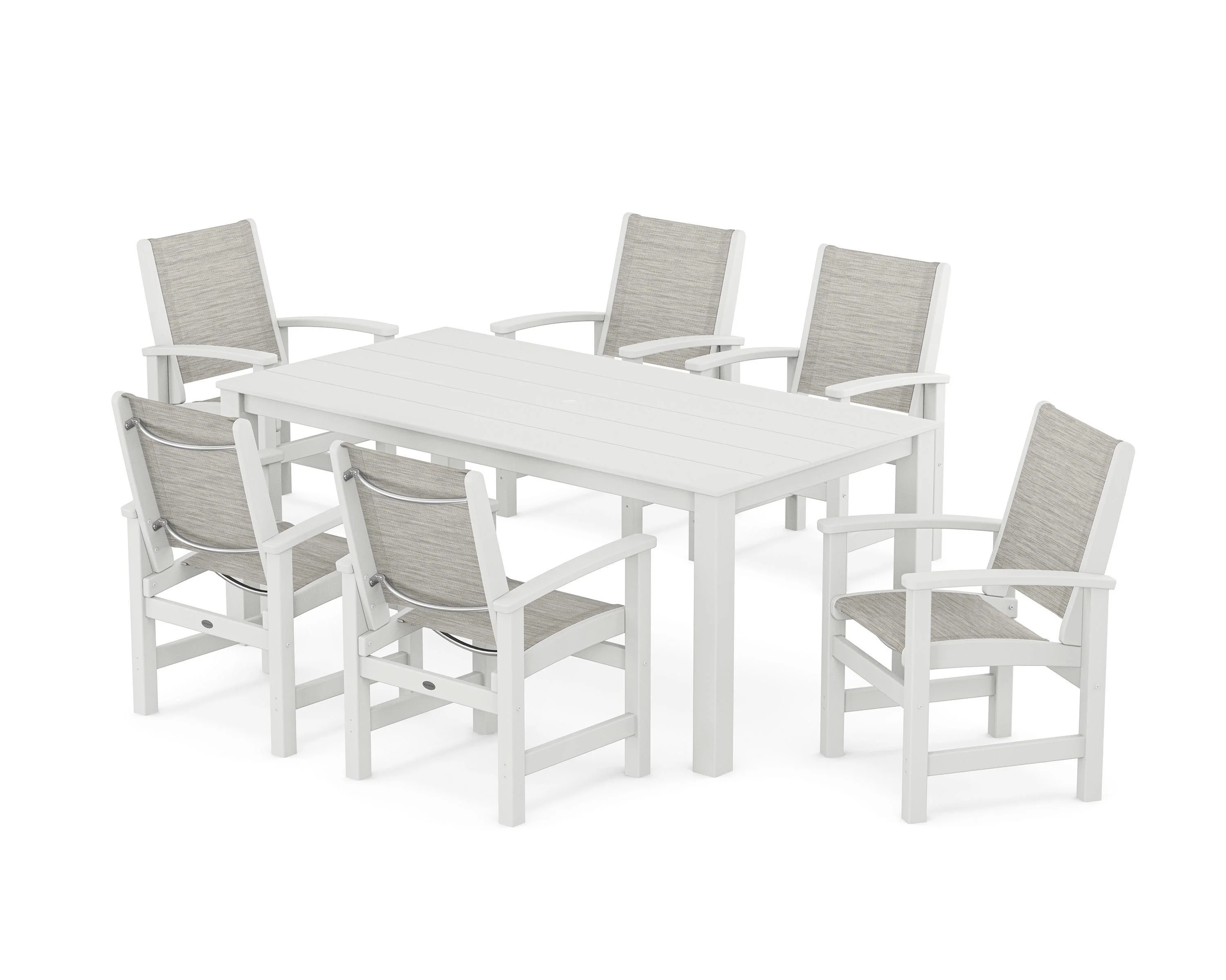 Coastal 7-Piece Parsons Dining Set - Image 24