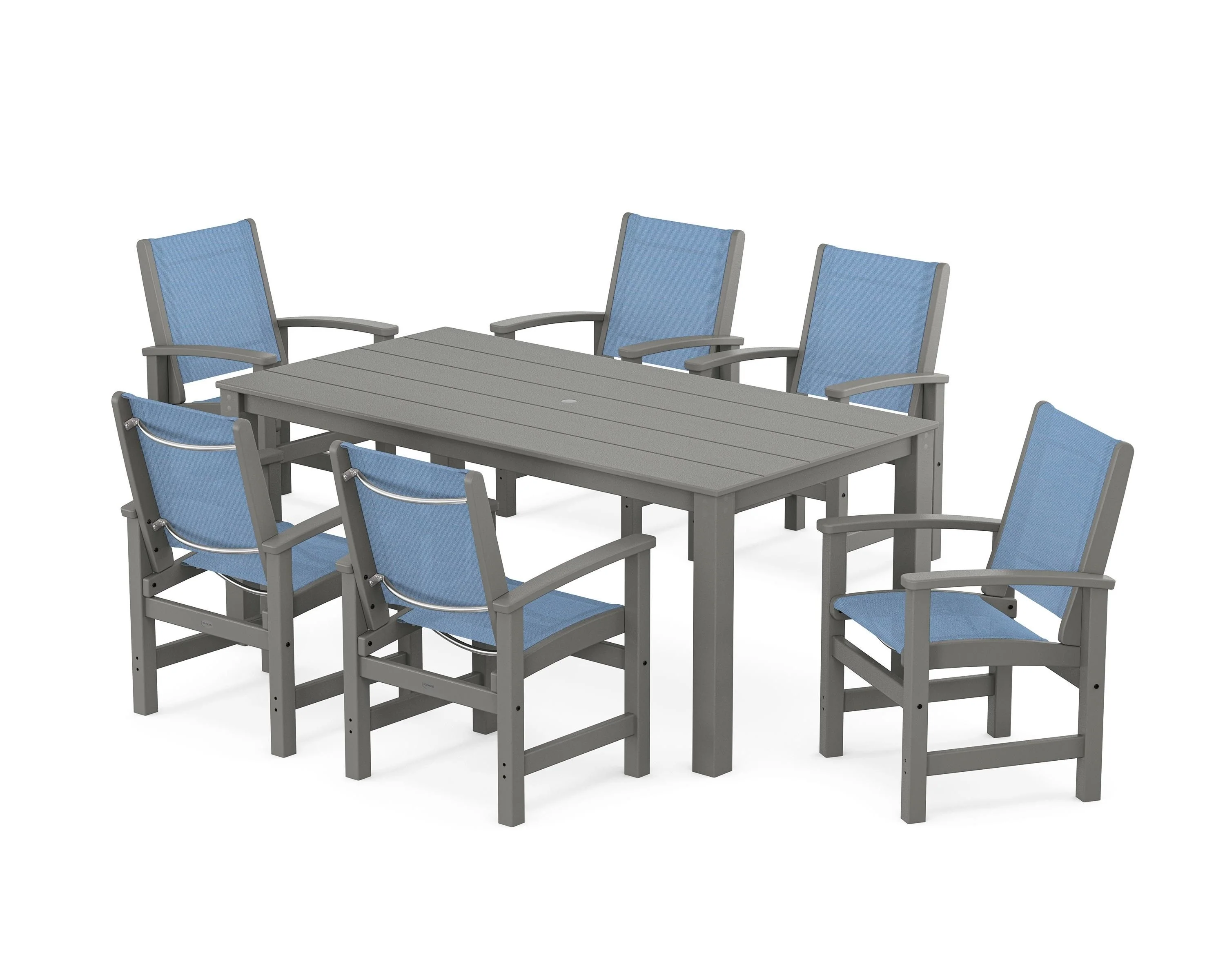 Coastal 7-Piece Parsons Dining Set - Image 30