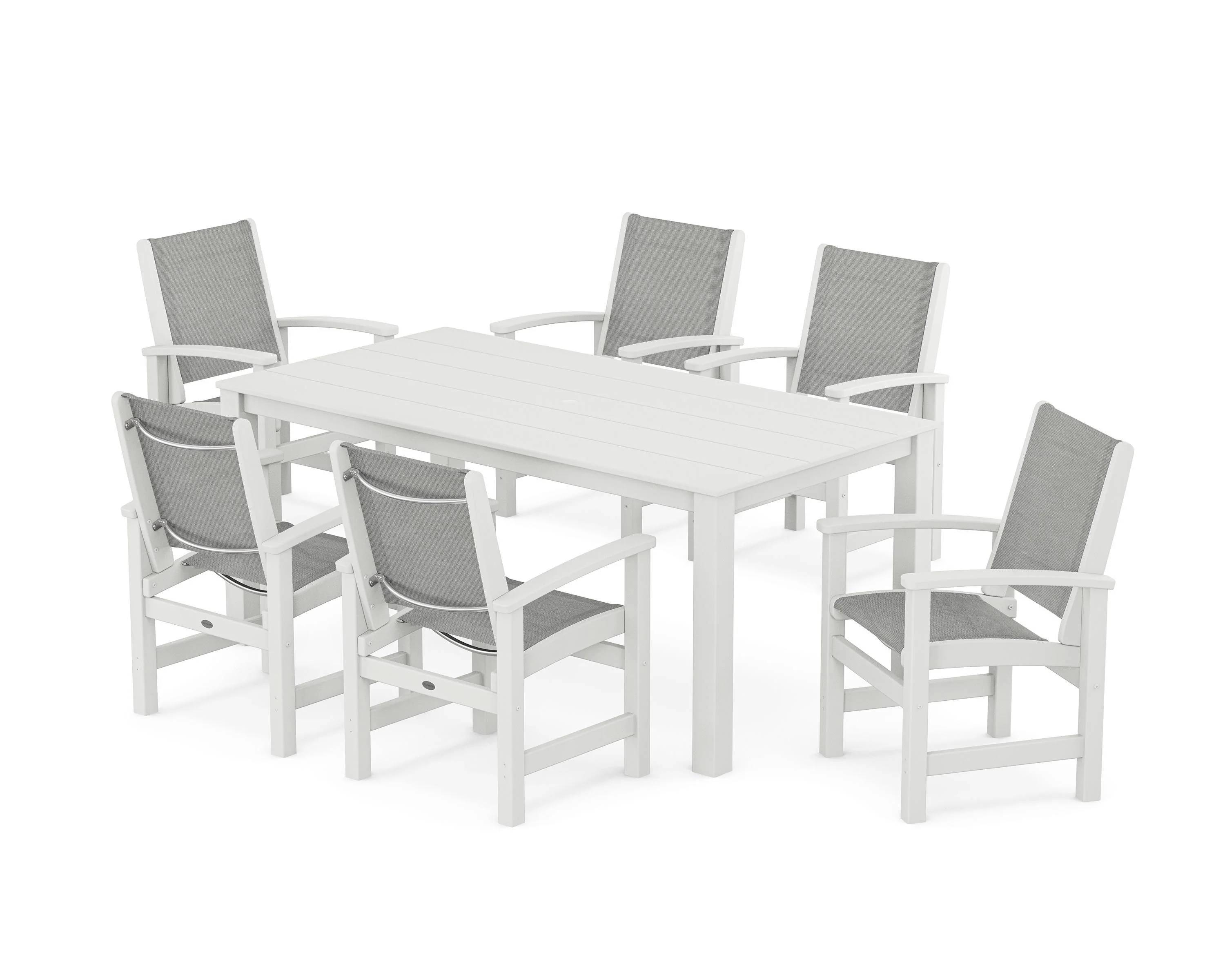 Coastal 7-Piece Parsons Dining Set - Image 33