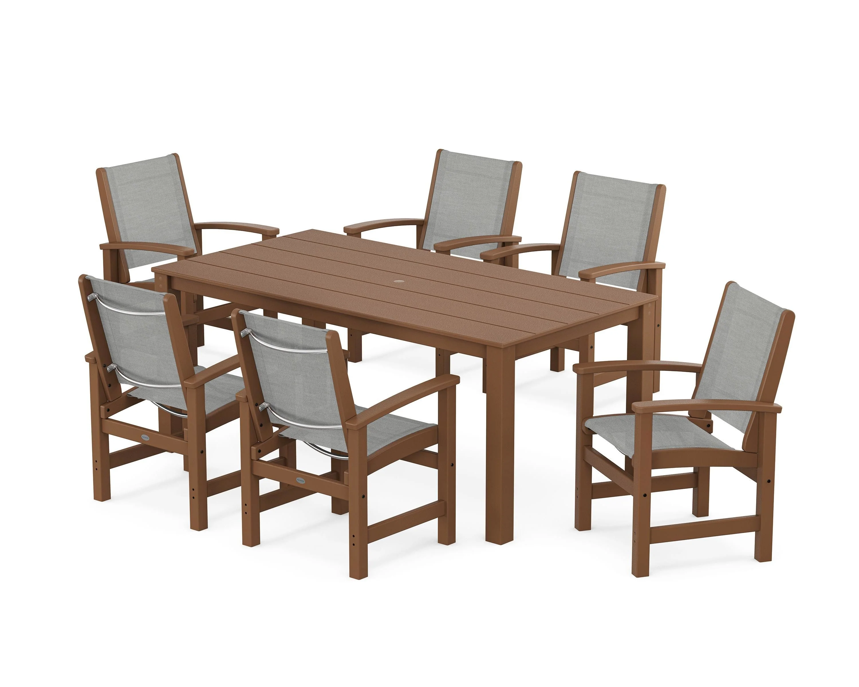 Coastal 7-Piece Parsons Dining Set - Image 37