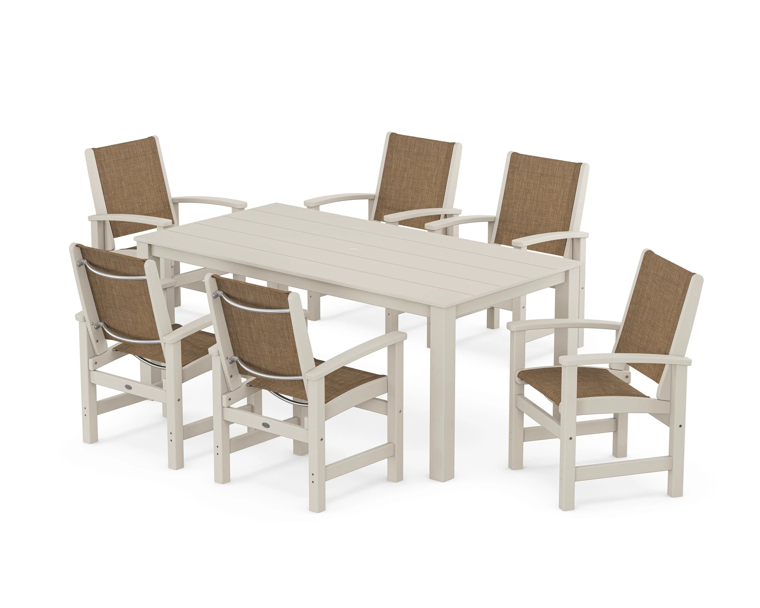 Coastal 7-Piece Parsons Dining Set - Image 42