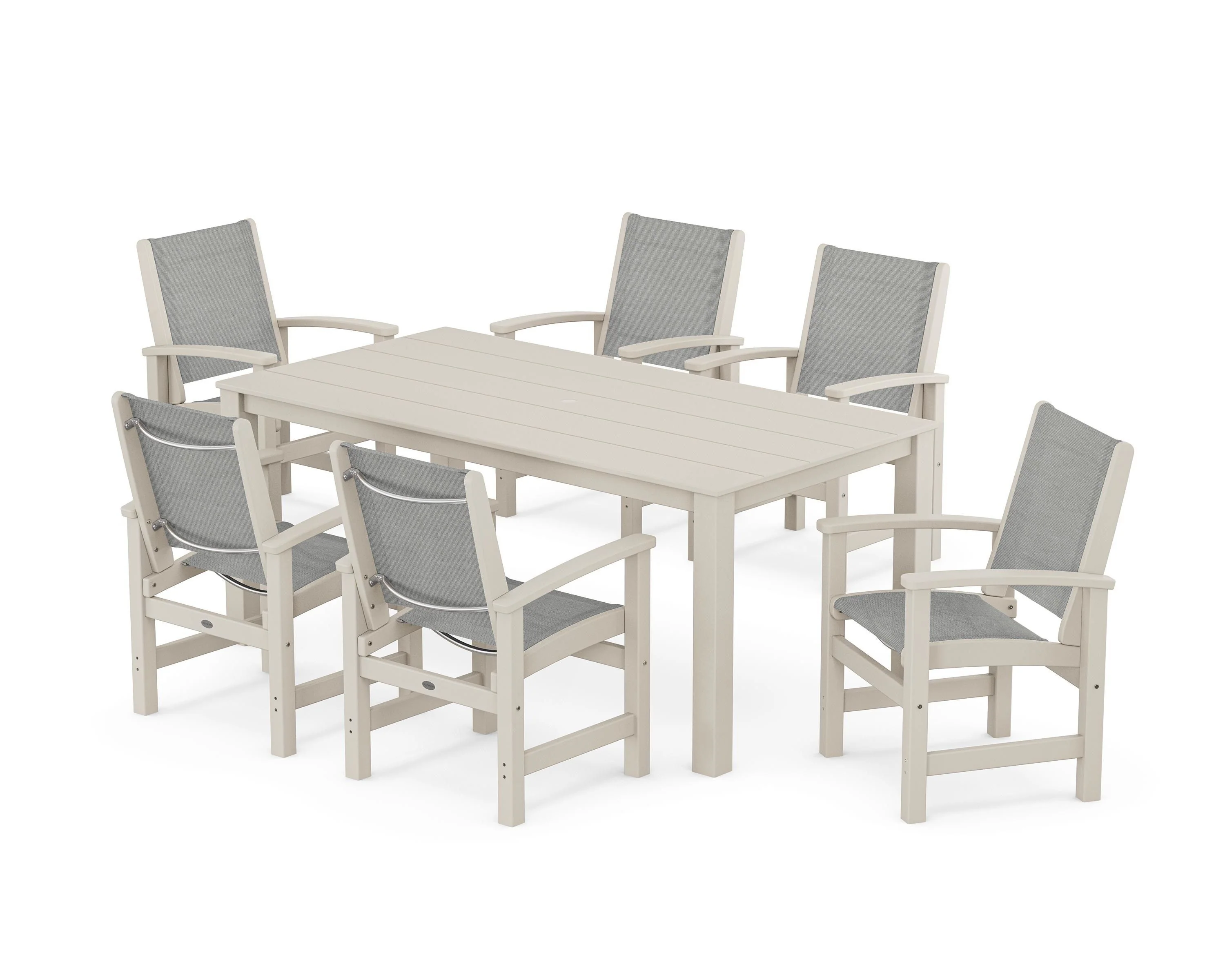 Coastal 7-Piece Parsons Dining Set - Image 43
