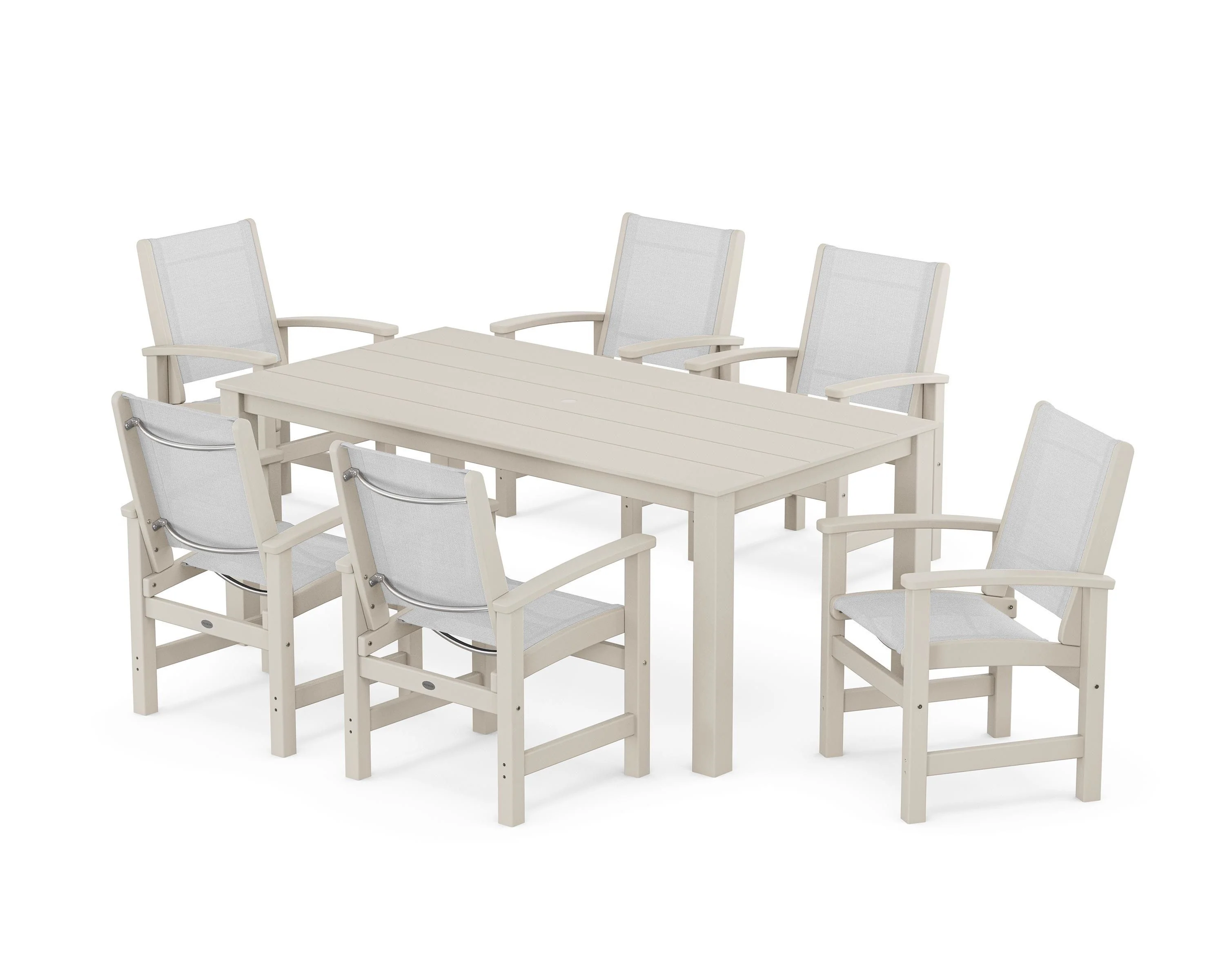 Coastal 7-Piece Parsons Dining Set - Image 45