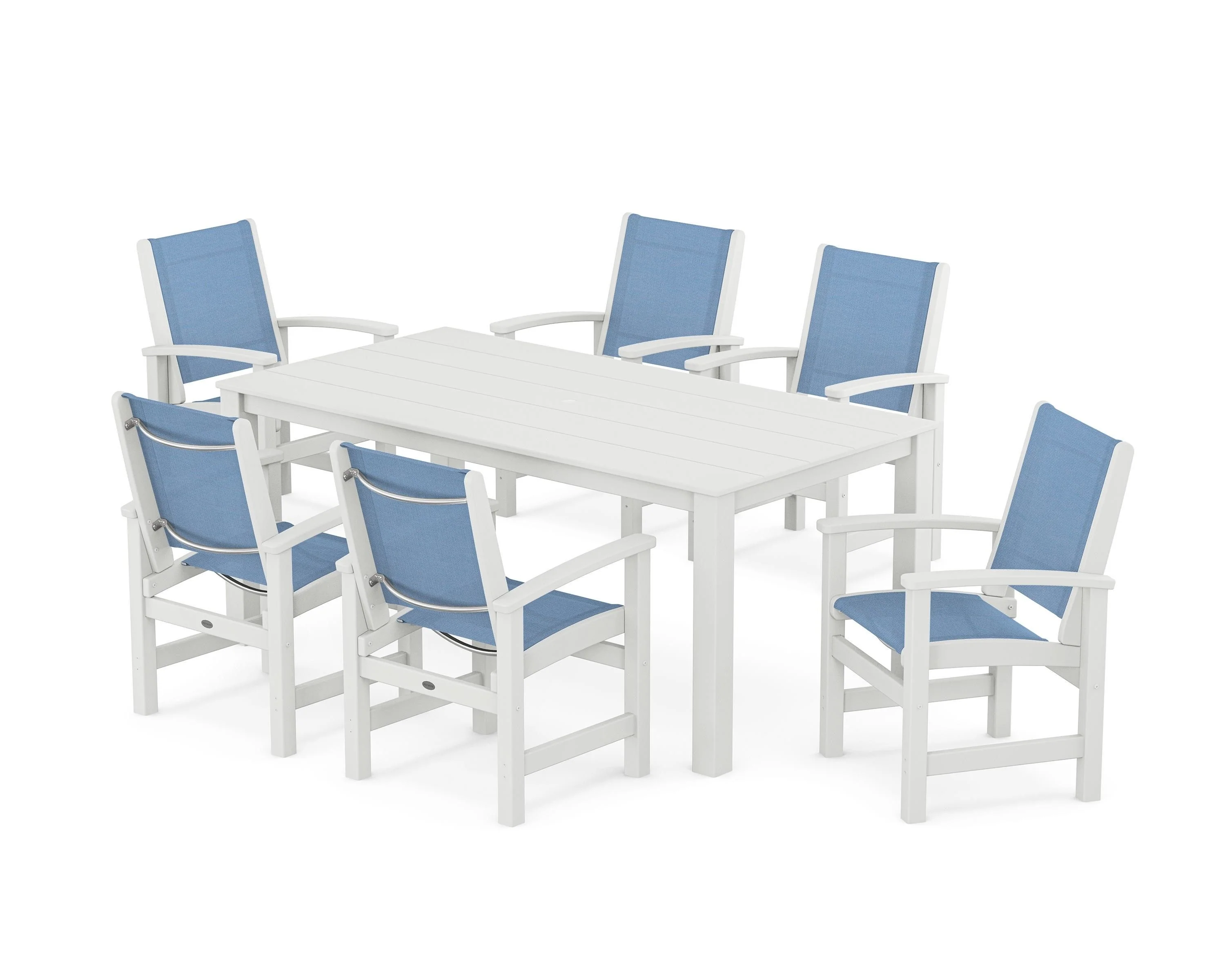 Coastal 7-Piece Parsons Dining Set - Image 51