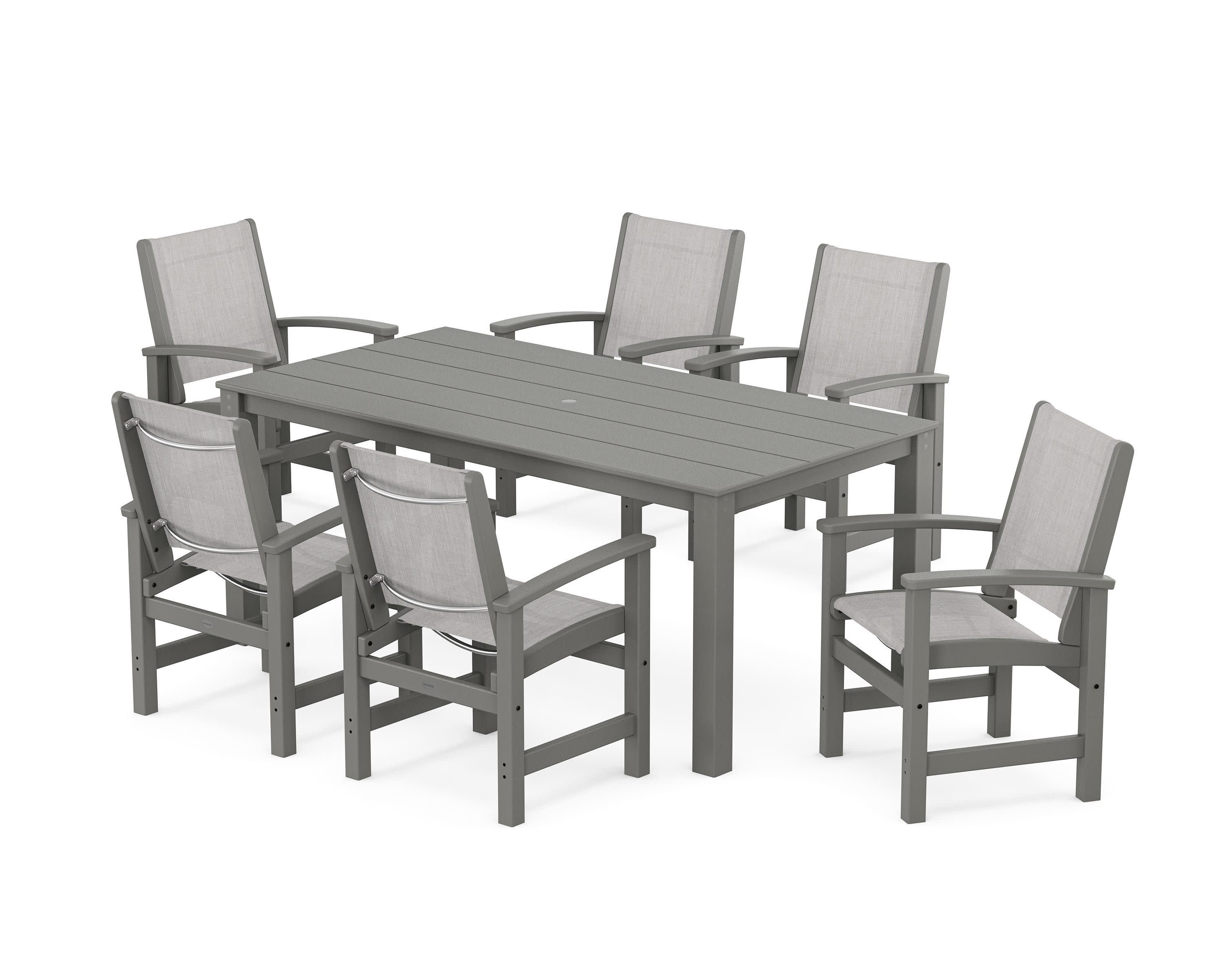 Coastal 7-Piece Parsons Dining Set - Image 59
