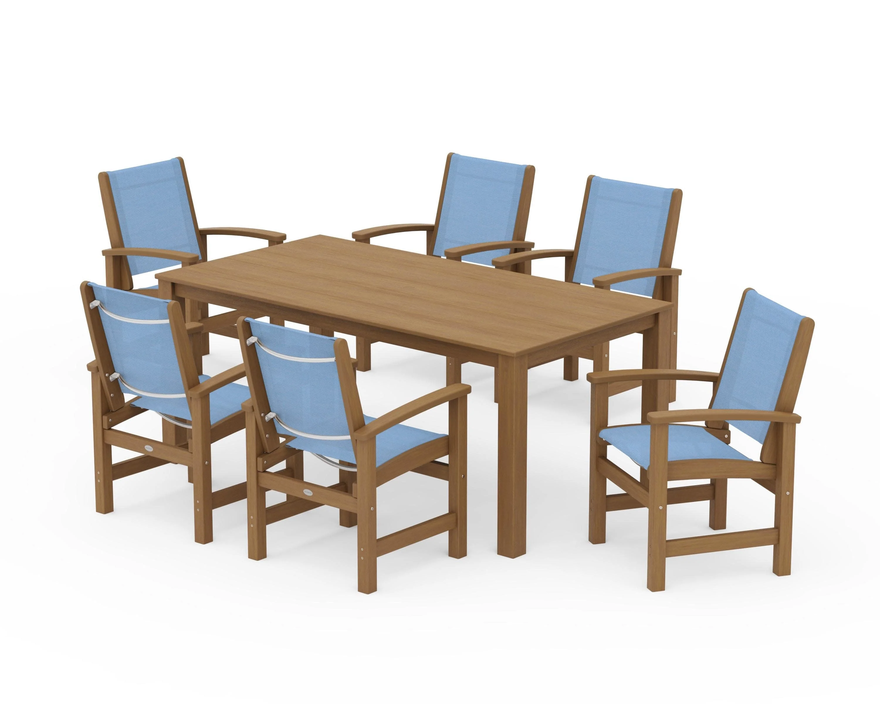Coastal 7-Piece Parsons Dining Set - Image 60