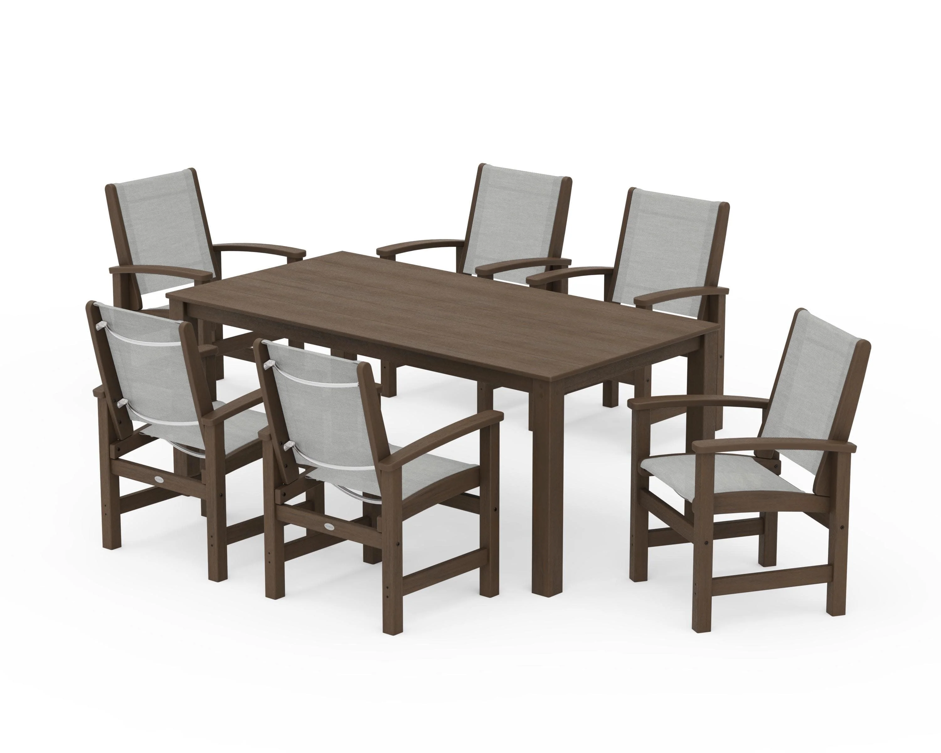 Coastal 7-Piece Parsons Dining Set - Image 61