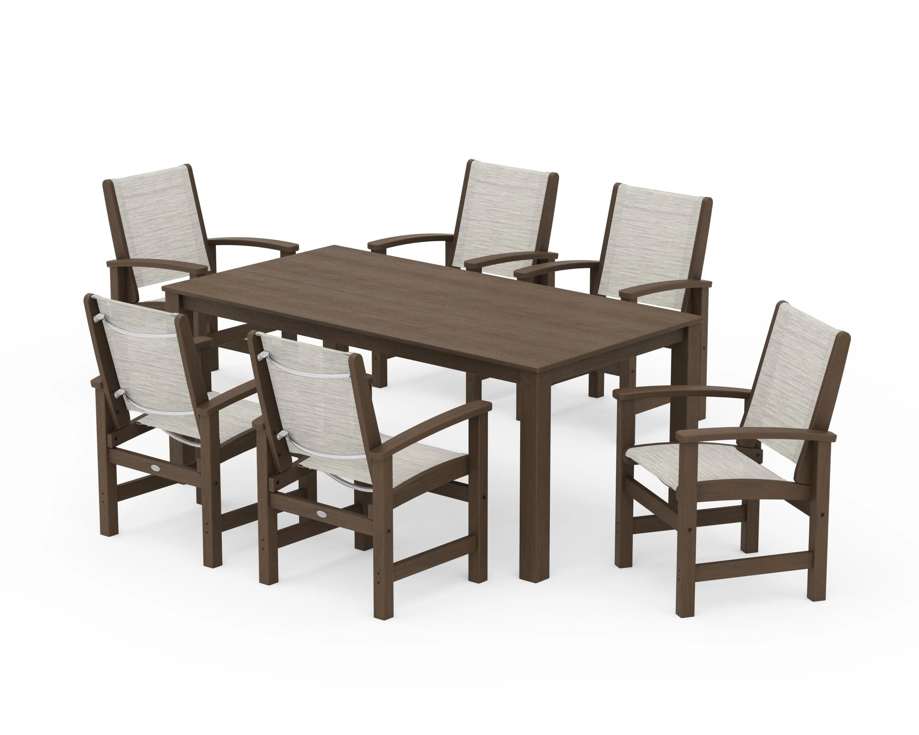 Coastal 7-Piece Parsons Dining Set - Image 62