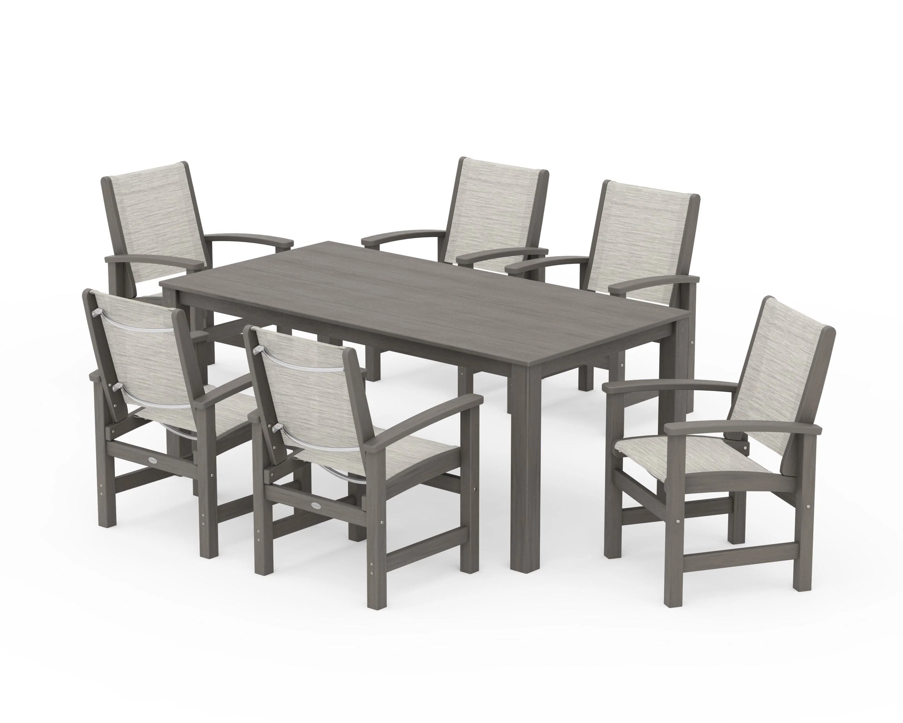 Coastal 7-Piece Parsons Dining Set - Image 65