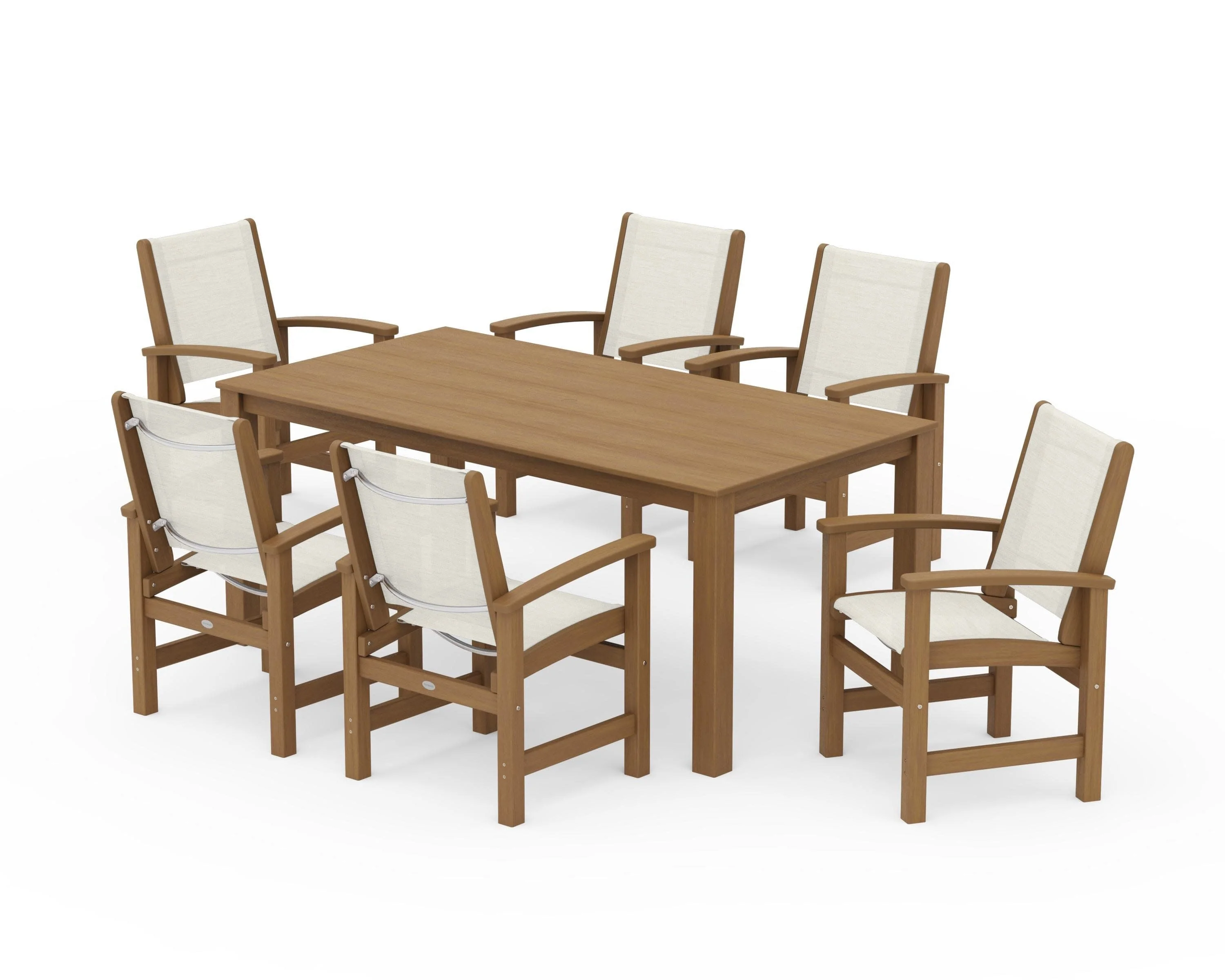 Coastal 7-Piece Parsons Dining Set - Image 66