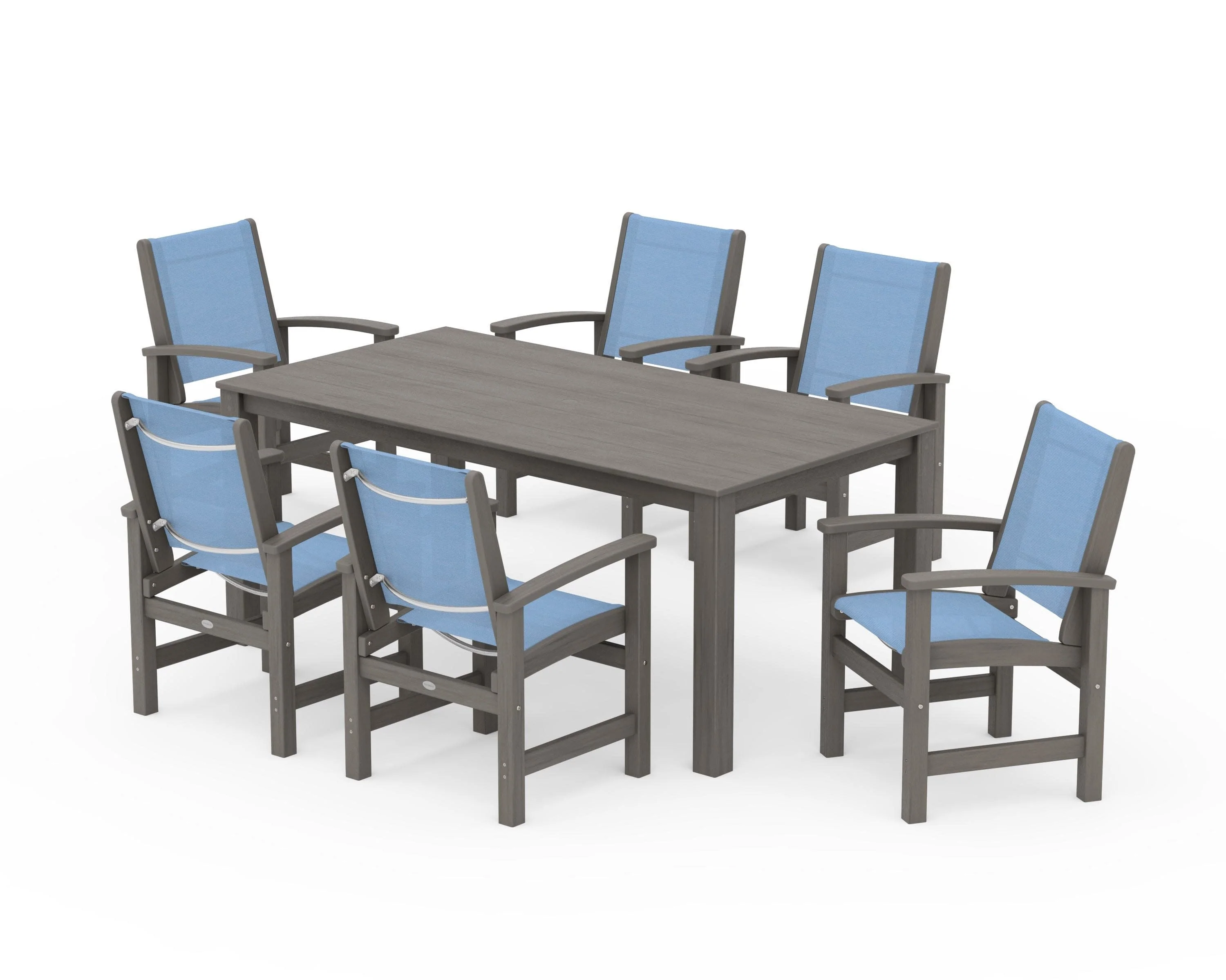 Coastal 7-Piece Parsons Dining Set - Image 71