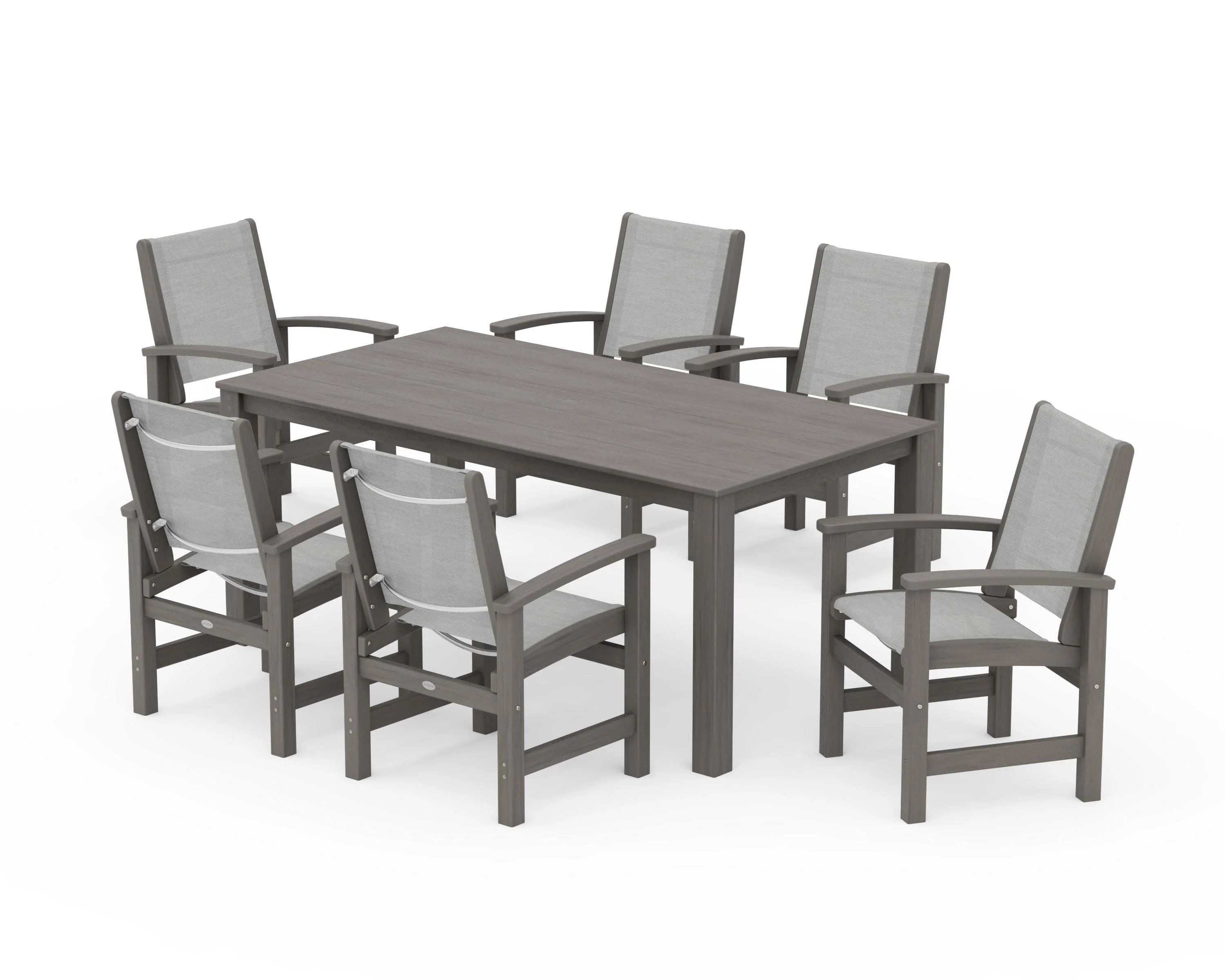 Coastal 7-Piece Parsons Dining Set - Image 73