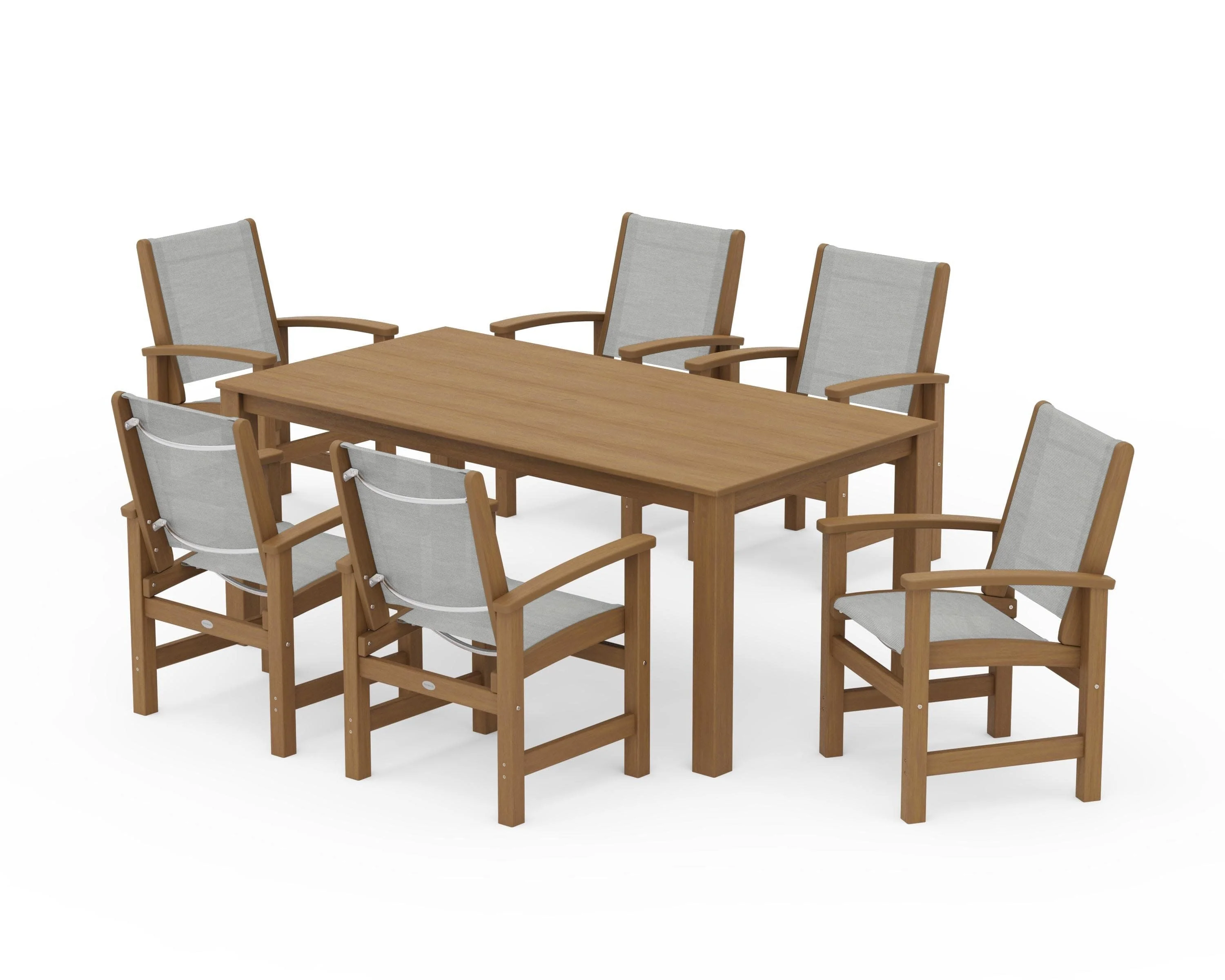 Coastal 7-Piece Parsons Dining Set - Image 81