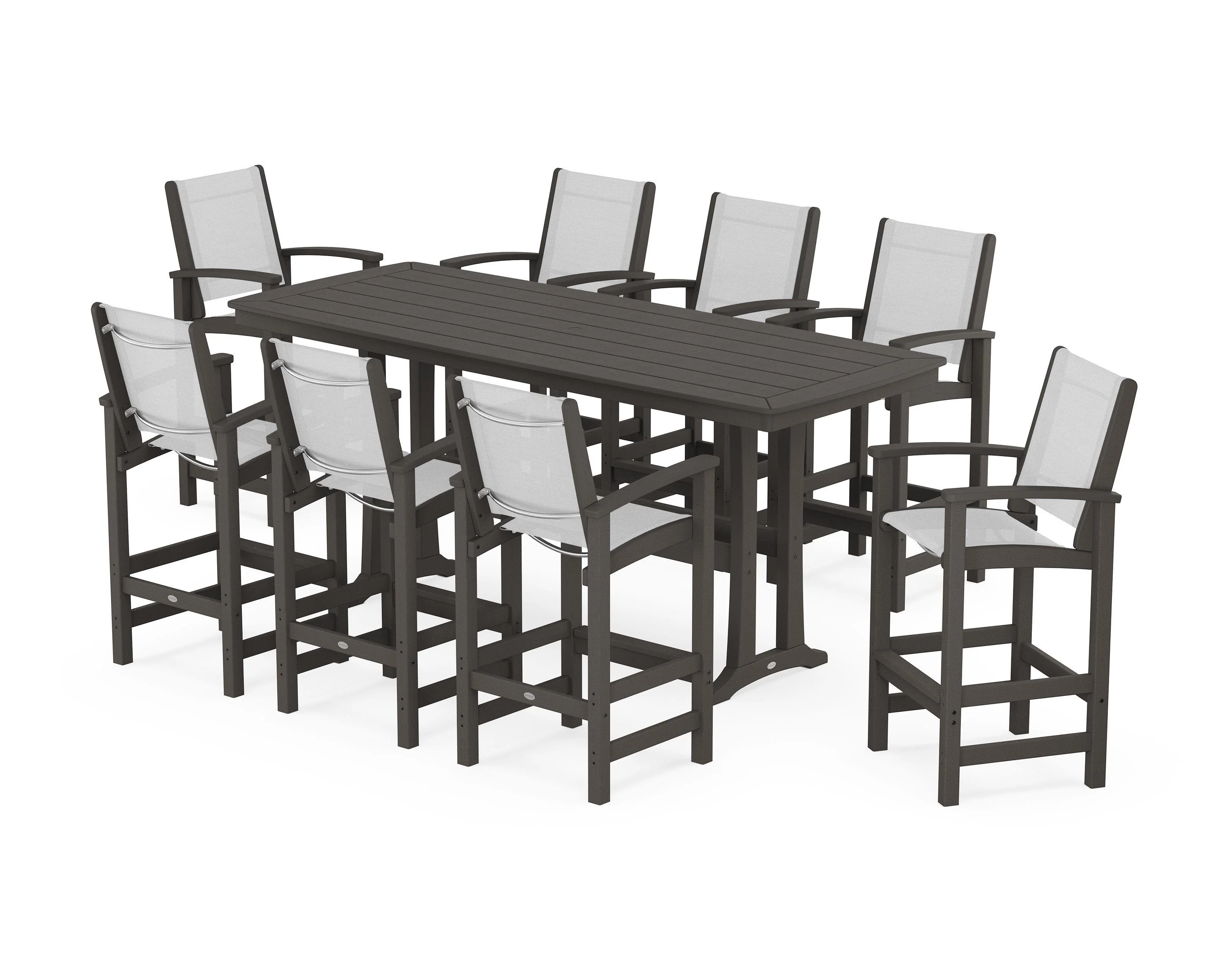 Coastal 9-Piece Bar Set with Trestle Legs - Image 112