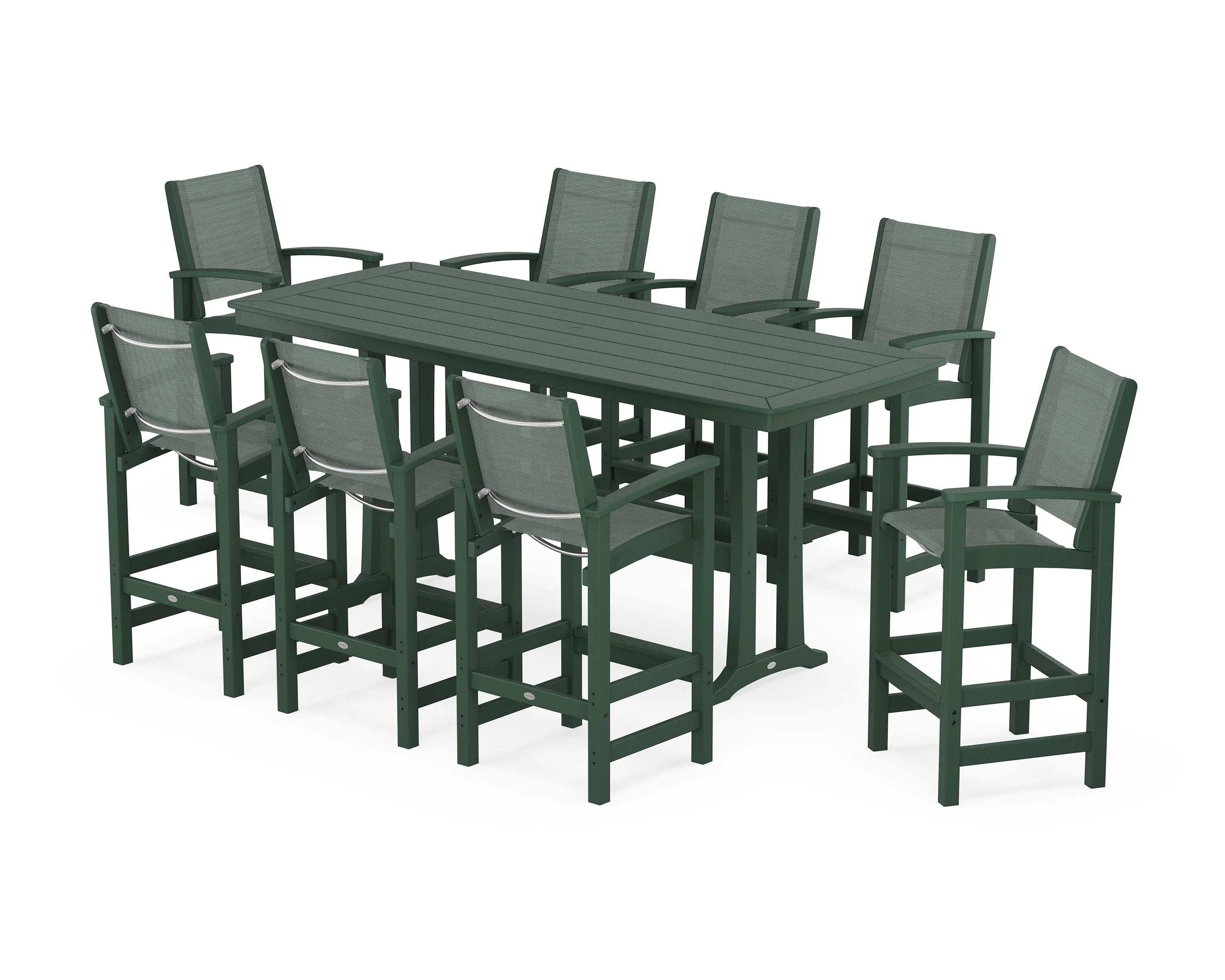Coastal 9-Piece Bar Set with Trestle Legs - Image 114