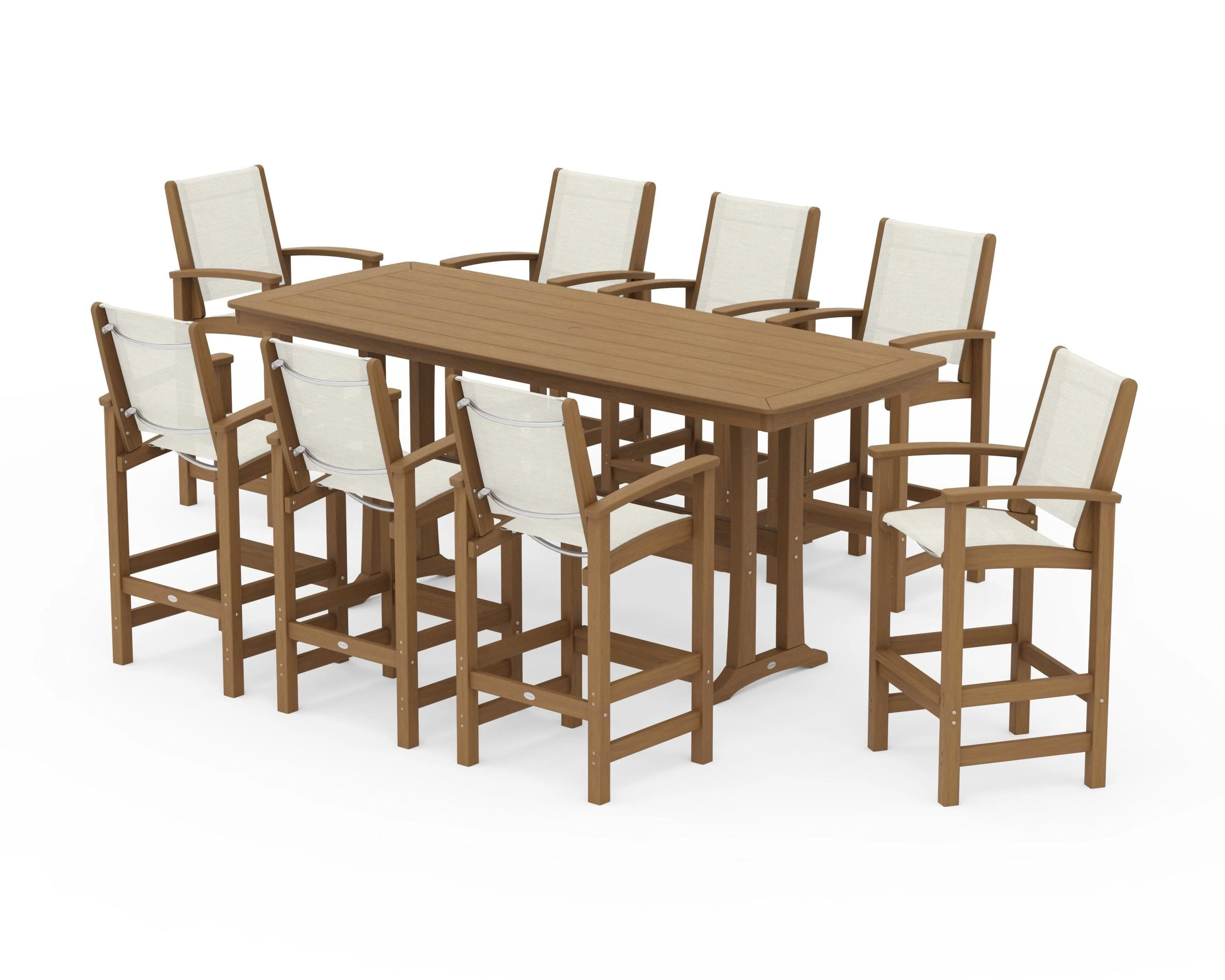 Coastal 9-Piece Bar Set with Trestle Legs - Image 128