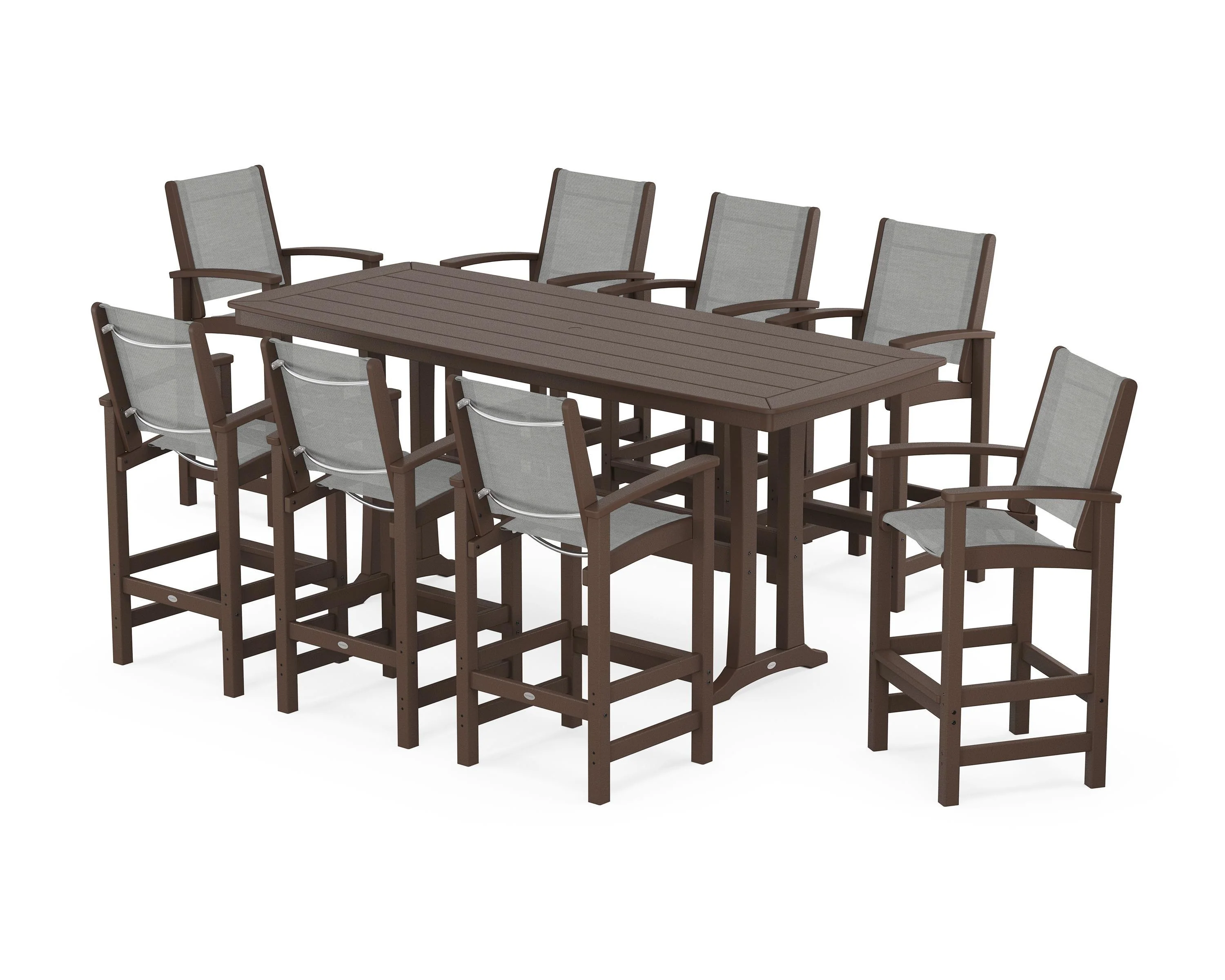 Coastal 9-Piece Bar Set with Trestle Legs - Image 13