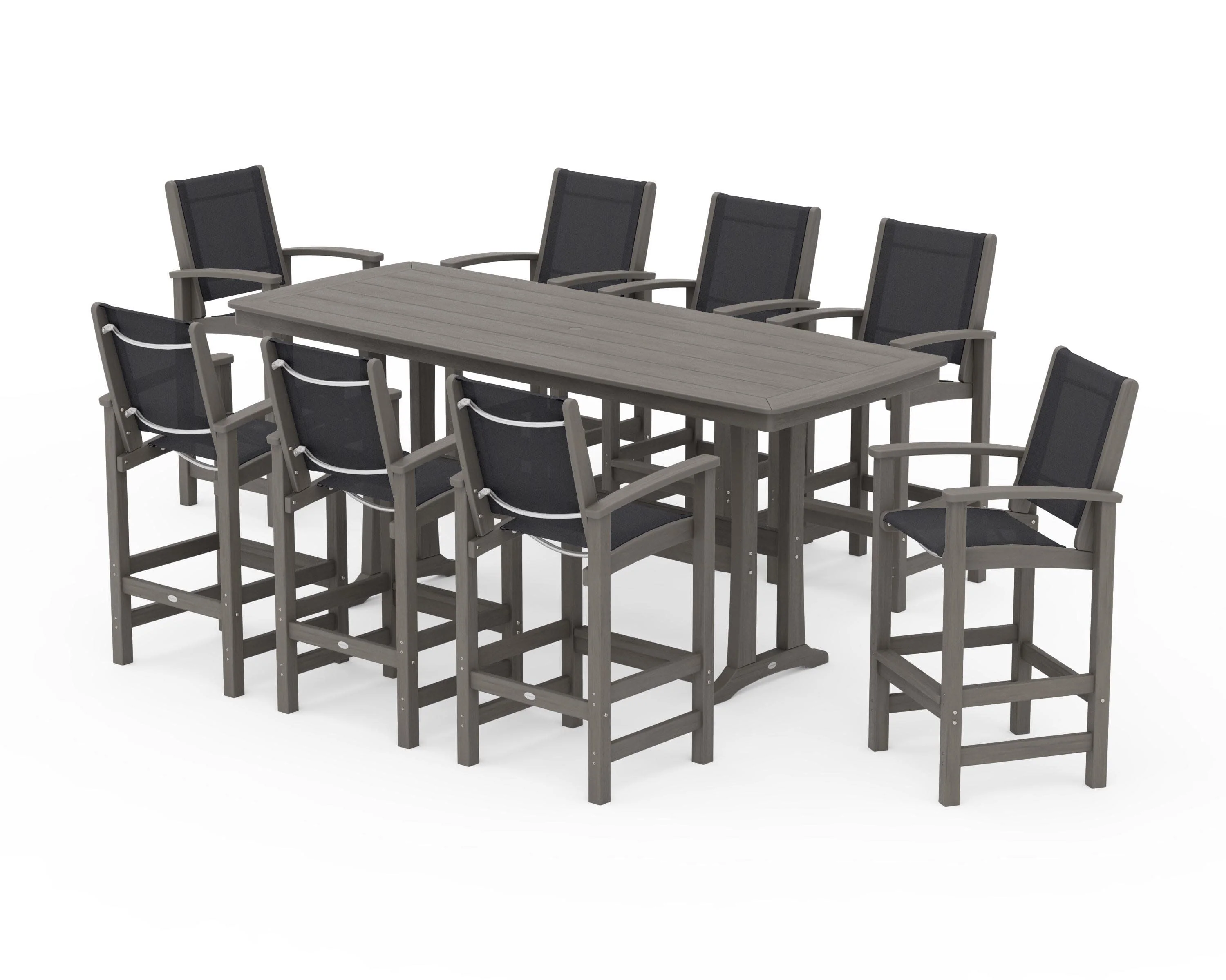Coastal 9-Piece Bar Set with Trestle Legs - Image 151
