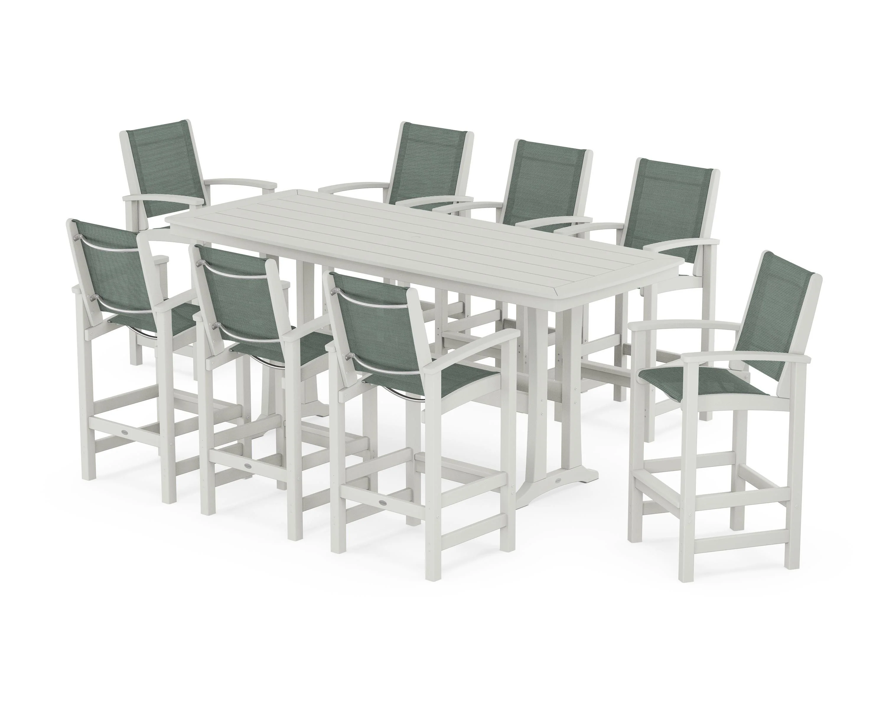 Coastal 9-Piece Bar Set with Trestle Legs - Image 18