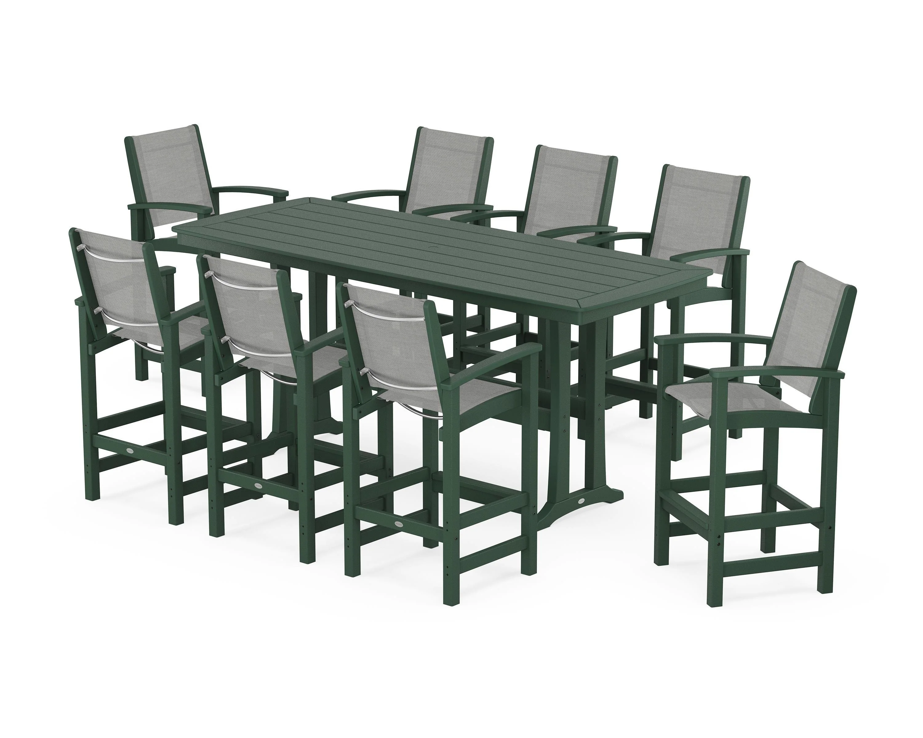 Coastal 9-Piece Bar Set with Trestle Legs - Image 21